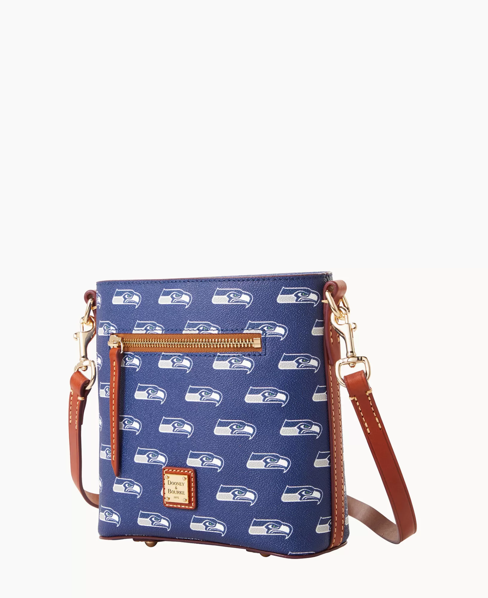 Shoulder Bags | Crossbodies>Dooney & Bourke NFL Seahawks Small Zip Crossbody Navy