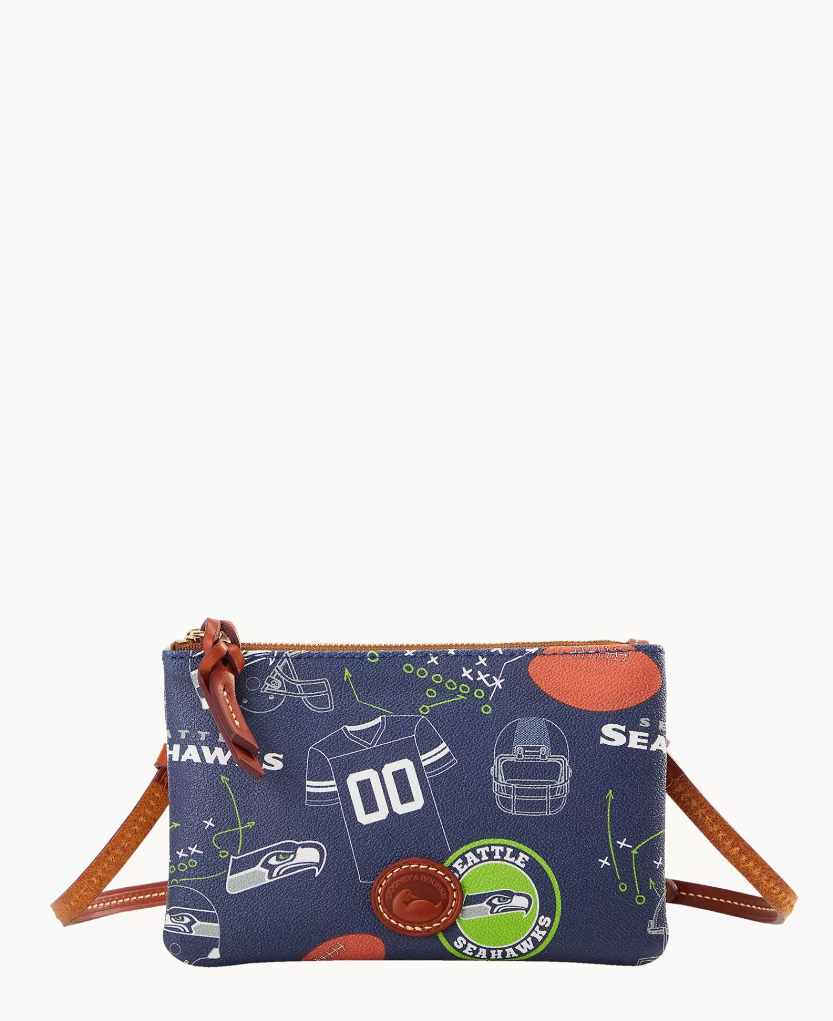 Shoulder Bags | Crossbodies>Dooney & Bourke NFL Seahawks Top Zip Crossbody Navy