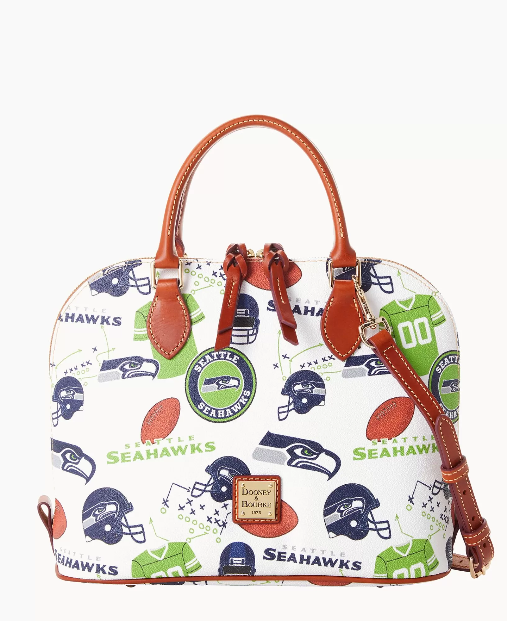 Shoulder Bags | Satchels>Dooney & Bourke NFL Seahawks Zip Zip Satchel WhiteMulti