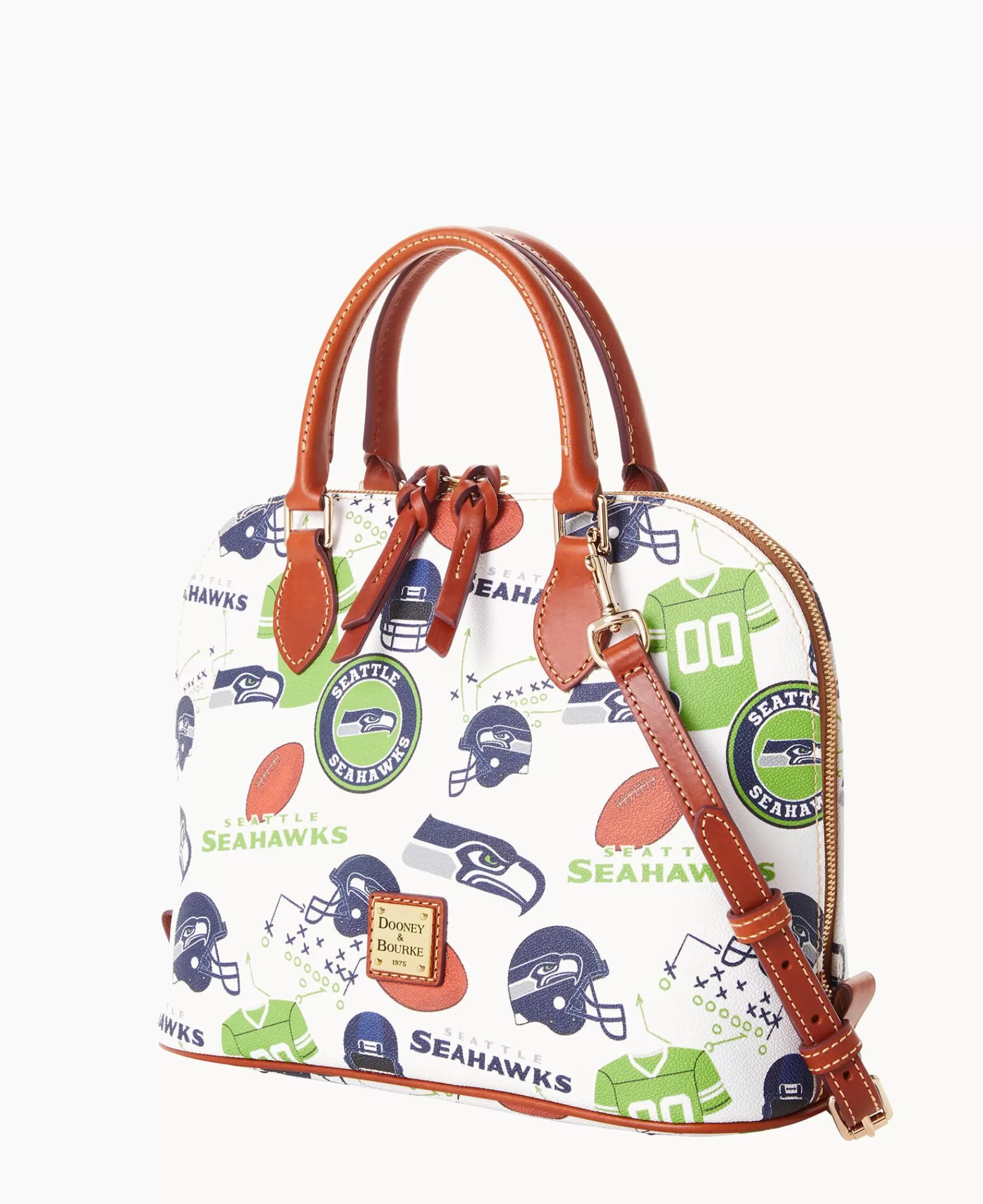 Shoulder Bags | Satchels>Dooney & Bourke NFL Seahawks Zip Zip Satchel WhiteMulti