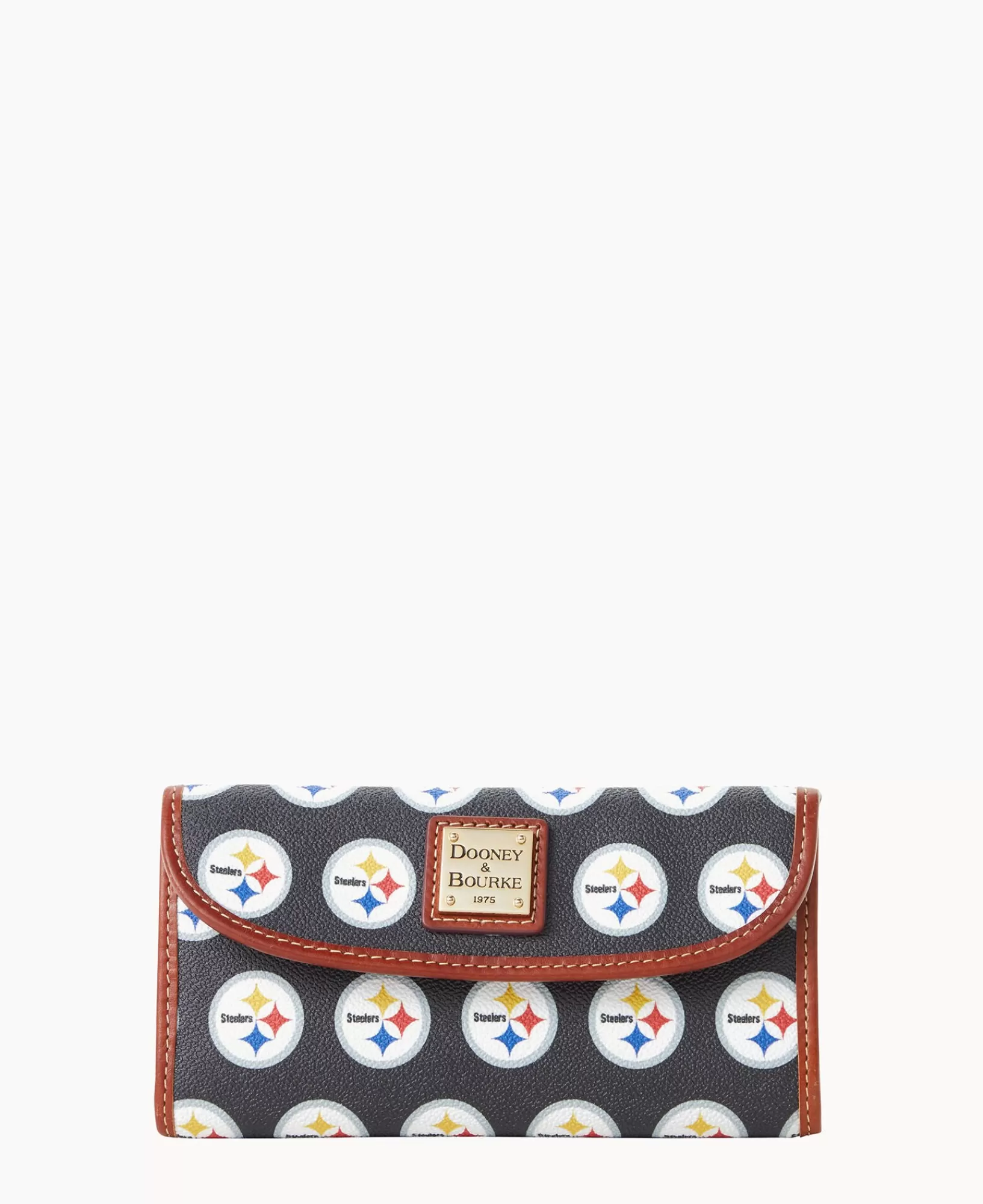 Clutches | Wallets>Dooney & Bourke NFL Steelers Continental Clutch Black