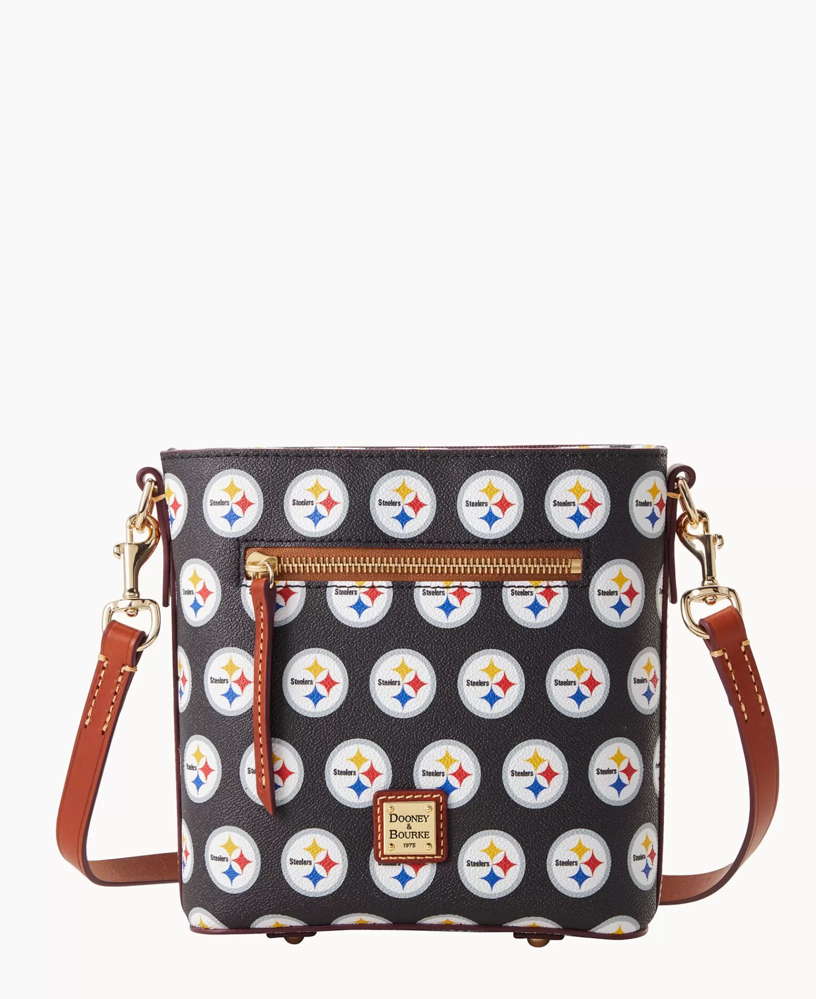 Shoulder Bags | Crossbodies>Dooney & Bourke NFL Steelers Small Zip Crossbody Black