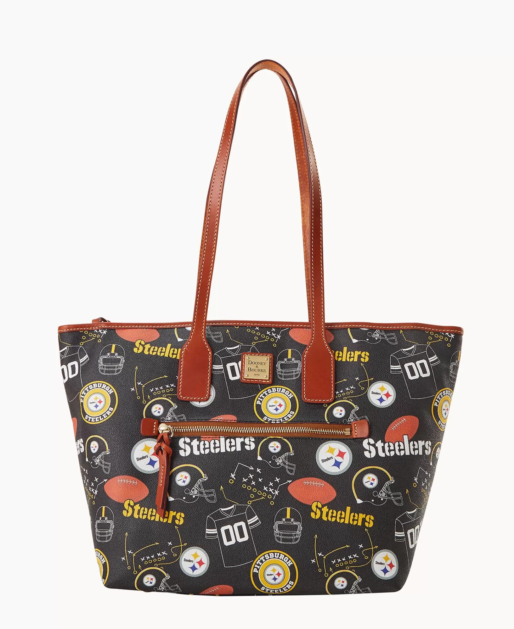 Shoulder Bags | Totes>Dooney & Bourke NFL Steelers Tote Black