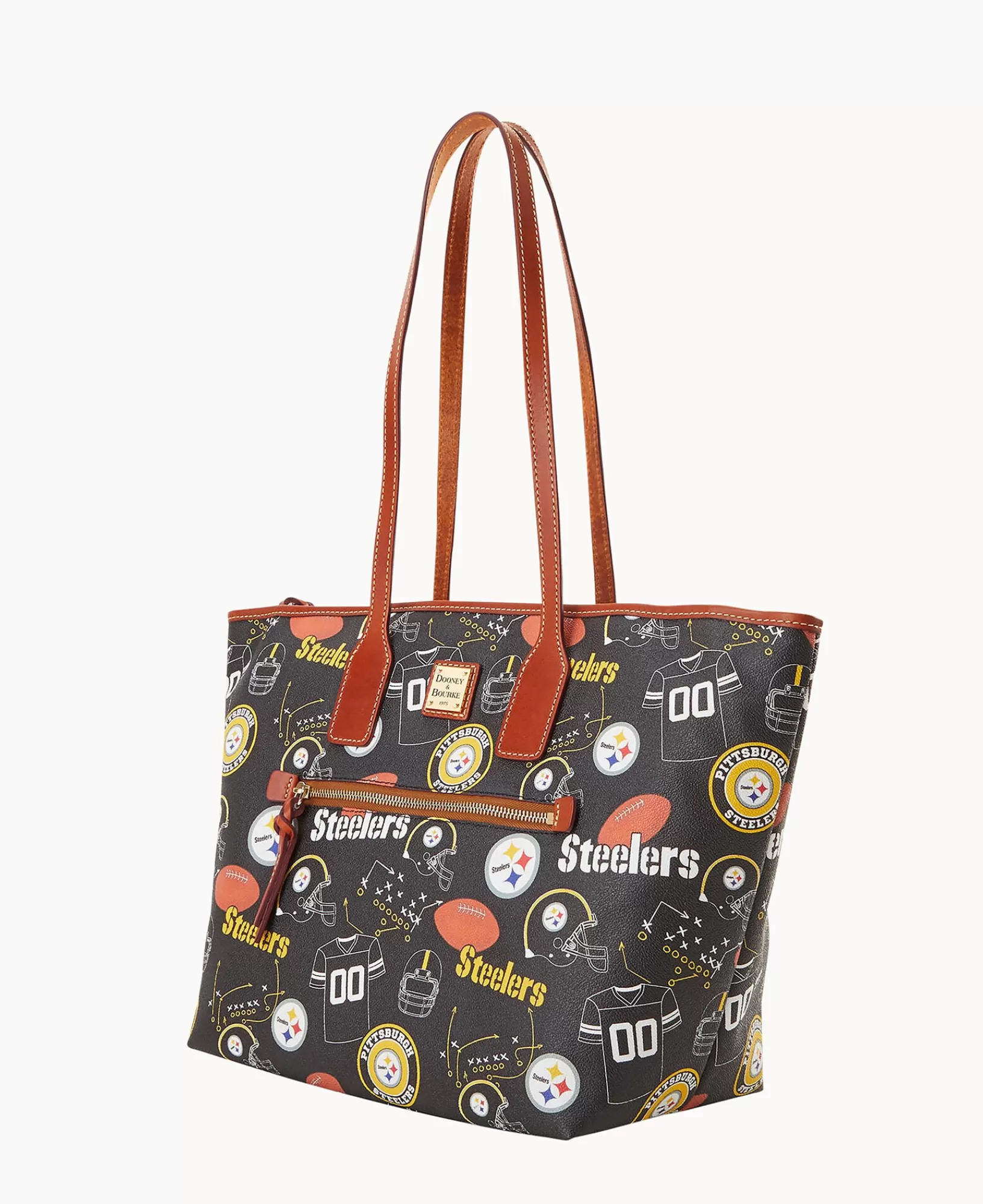 Shoulder Bags | Totes>Dooney & Bourke NFL Steelers Tote Black