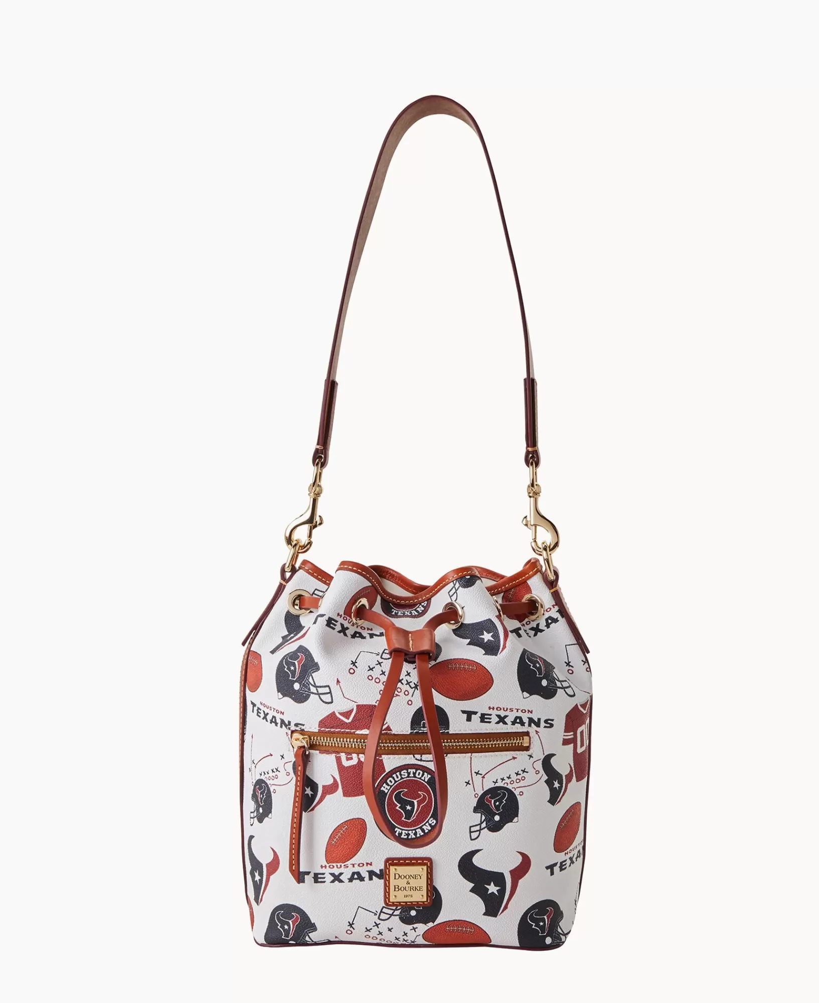 Shoulder Bags>Dooney & Bourke NFL Texans Drawstring WhiteMulti