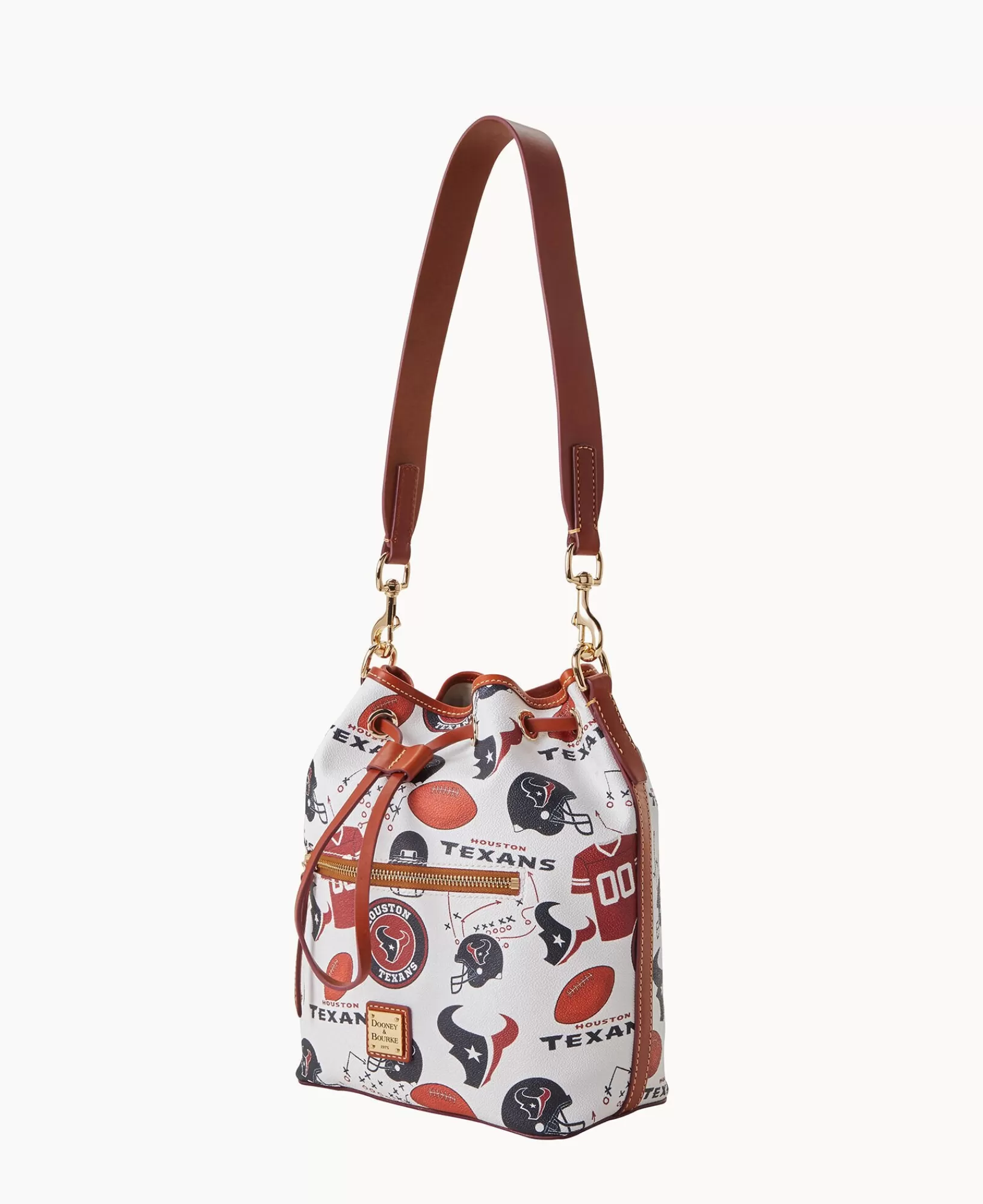 Shoulder Bags>Dooney & Bourke NFL Texans Drawstring WhiteMulti