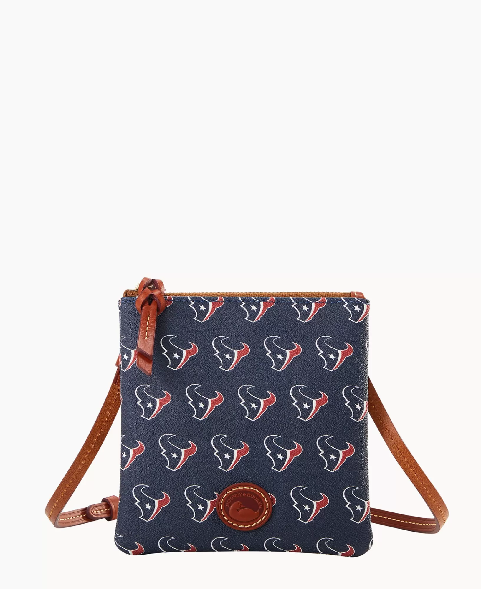 Shoulder Bags | Crossbodies>Dooney & Bourke NFL Texans Small North South Top Zip Crossbody Navy