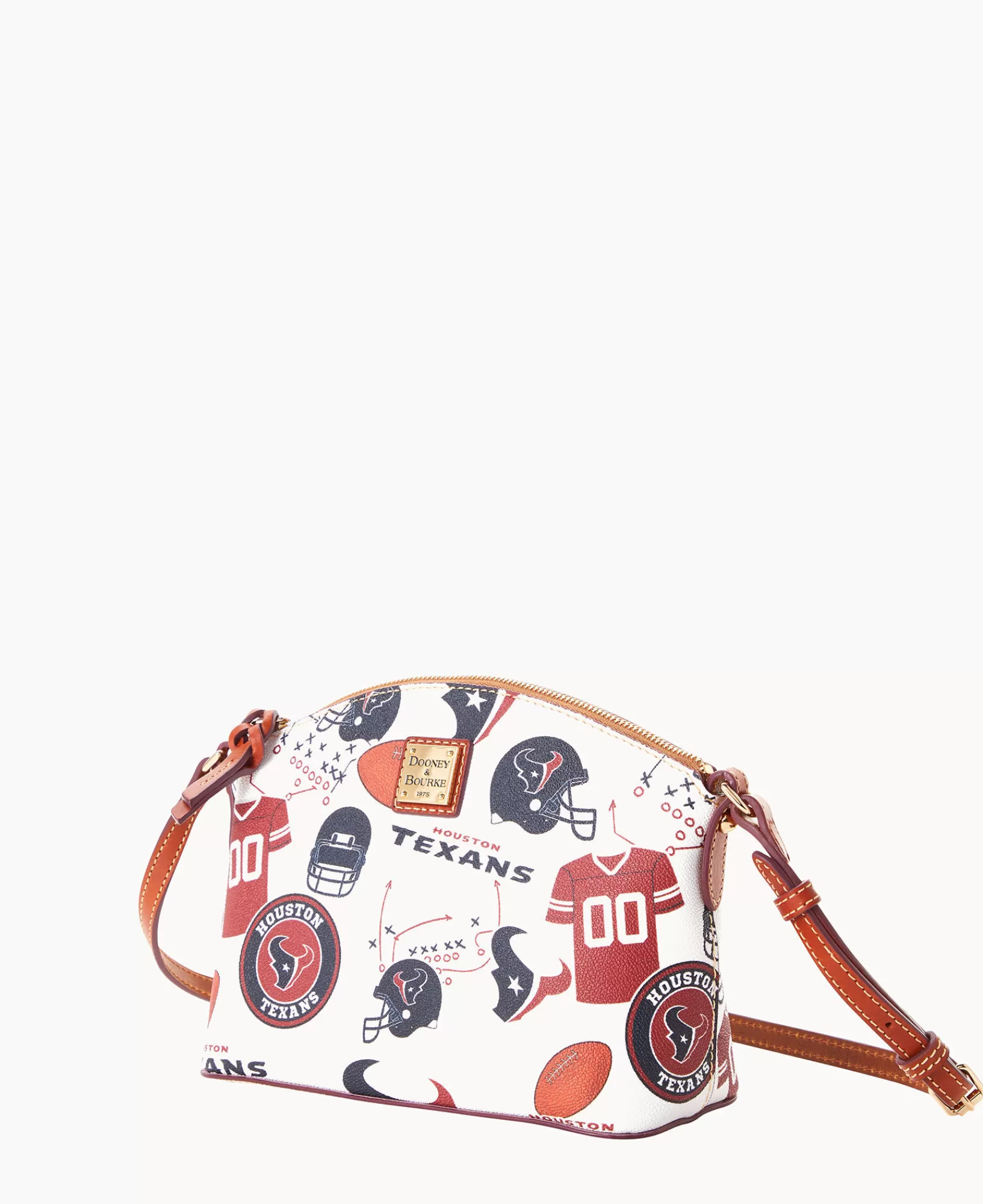 Shoulder Bags | Crossbodies>Dooney & Bourke NFL Texans Suki Crossbody WhiteMulti