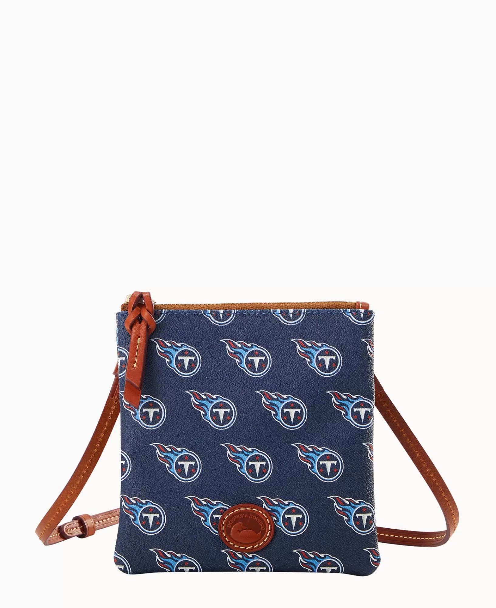 Shoulder Bags | Crossbodies>Dooney & Bourke NFL Titans Small North South Top Zip Crossbody Navy