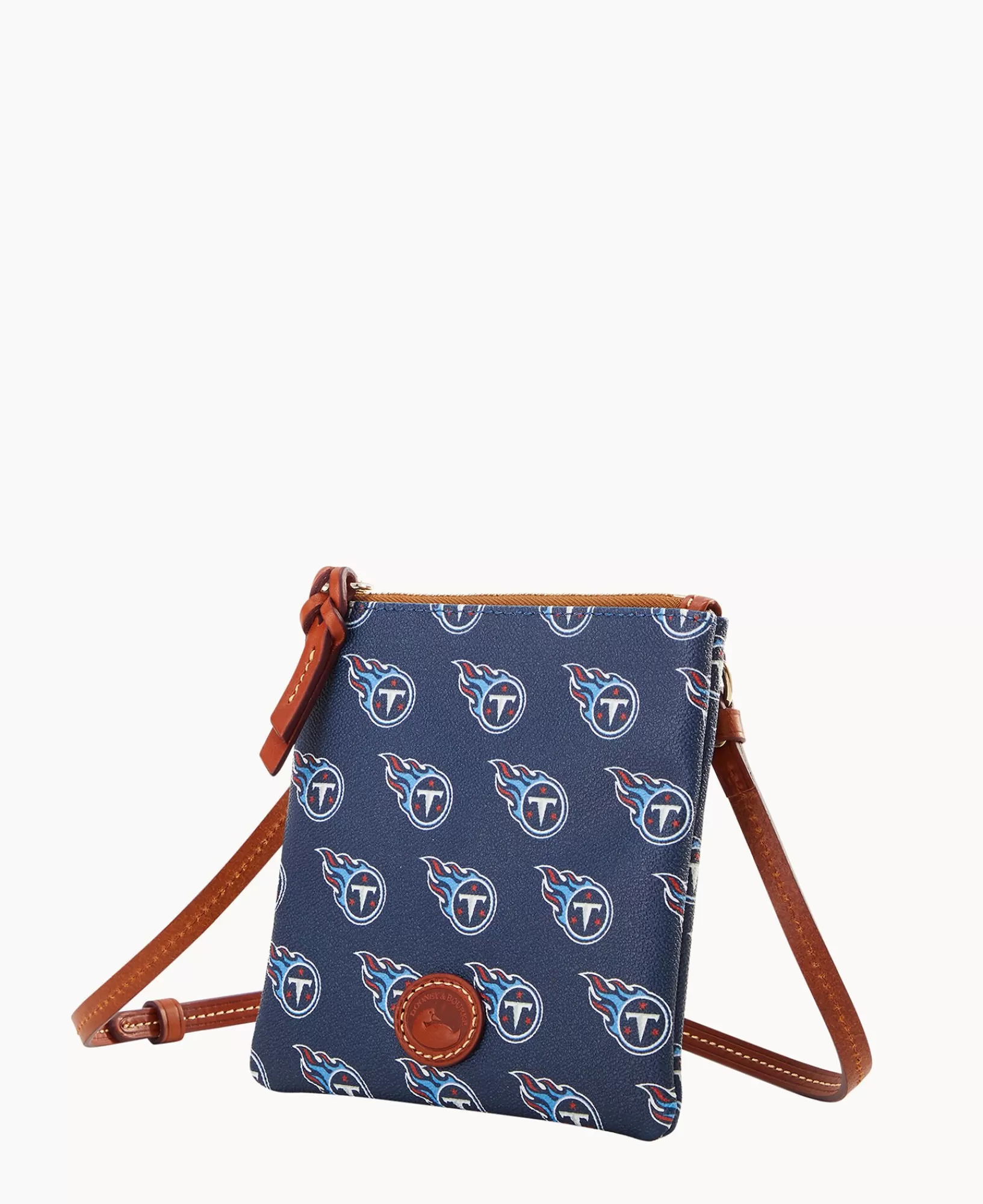 Shoulder Bags | Crossbodies>Dooney & Bourke NFL Titans Small North South Top Zip Crossbody Navy