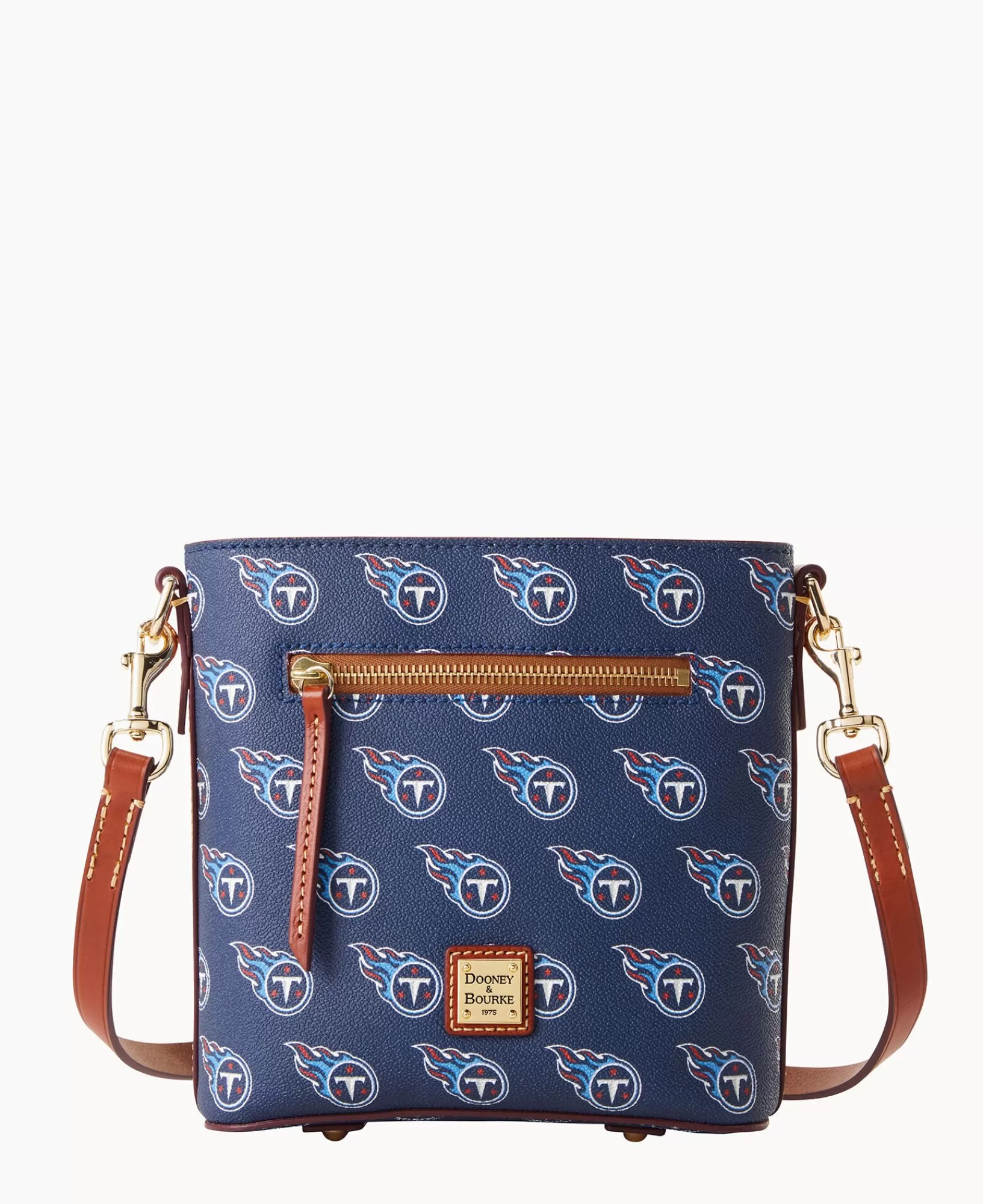 Shoulder Bags | Crossbodies>Dooney & Bourke NFL Titans Small Zip Crossbody Navy