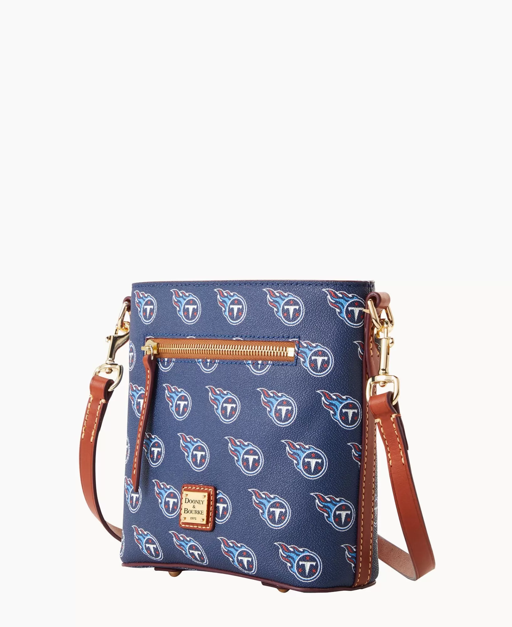 Shoulder Bags | Crossbodies>Dooney & Bourke NFL Titans Small Zip Crossbody Navy