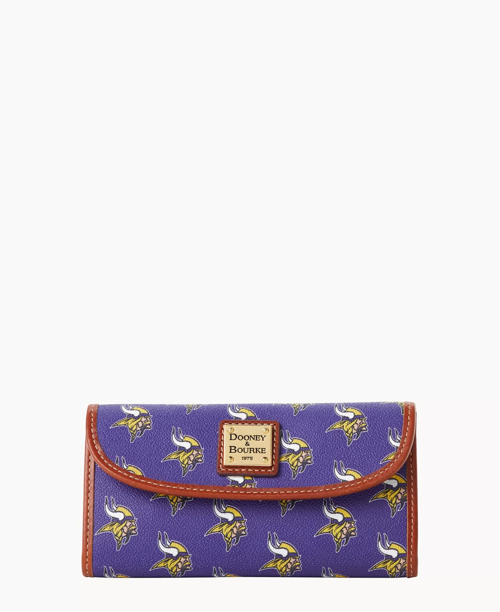 Clutches | Wallets>Dooney & Bourke NFL Vikings Continental Clutch Purple