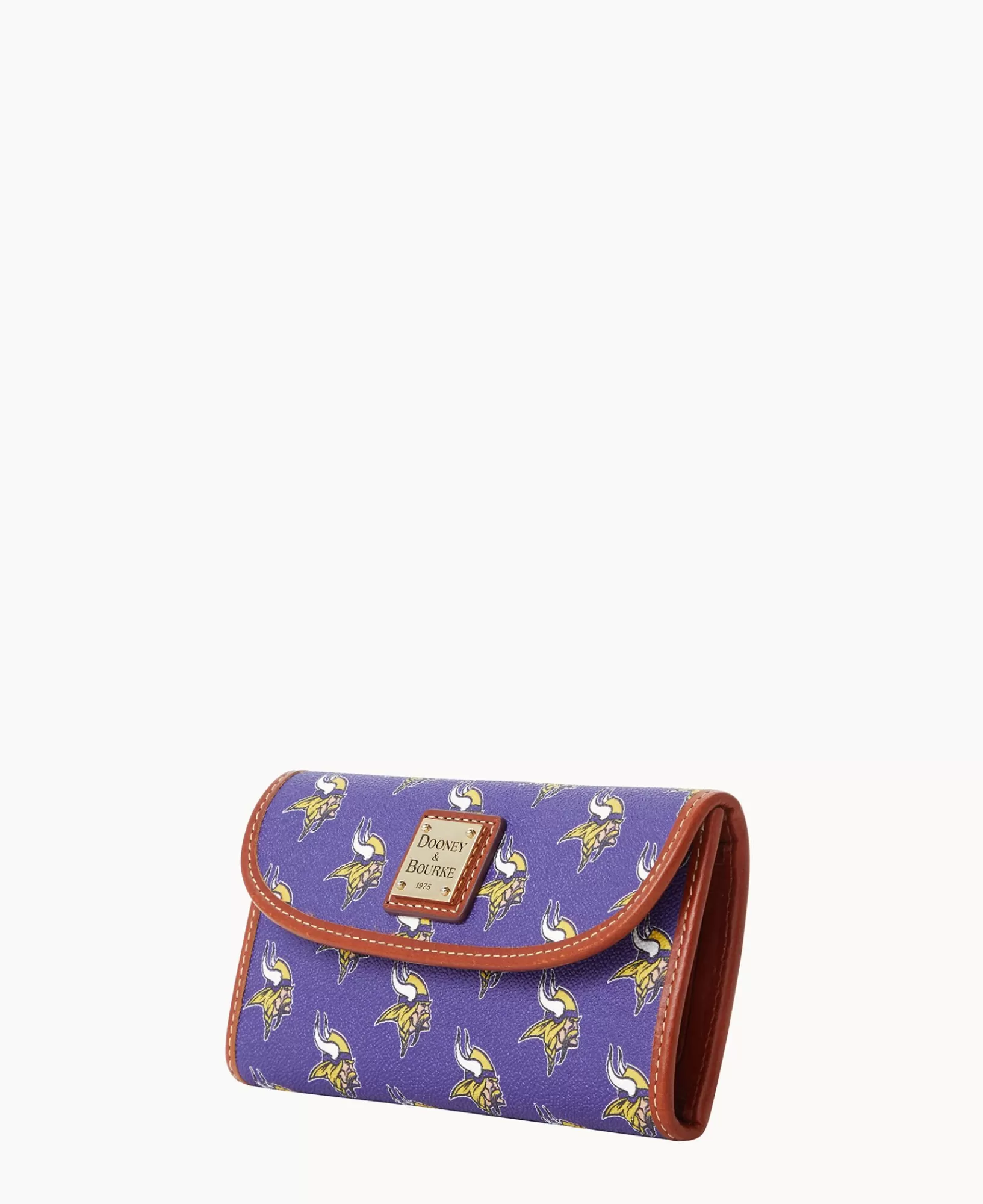 Clutches | Wallets>Dooney & Bourke NFL Vikings Continental Clutch Purple