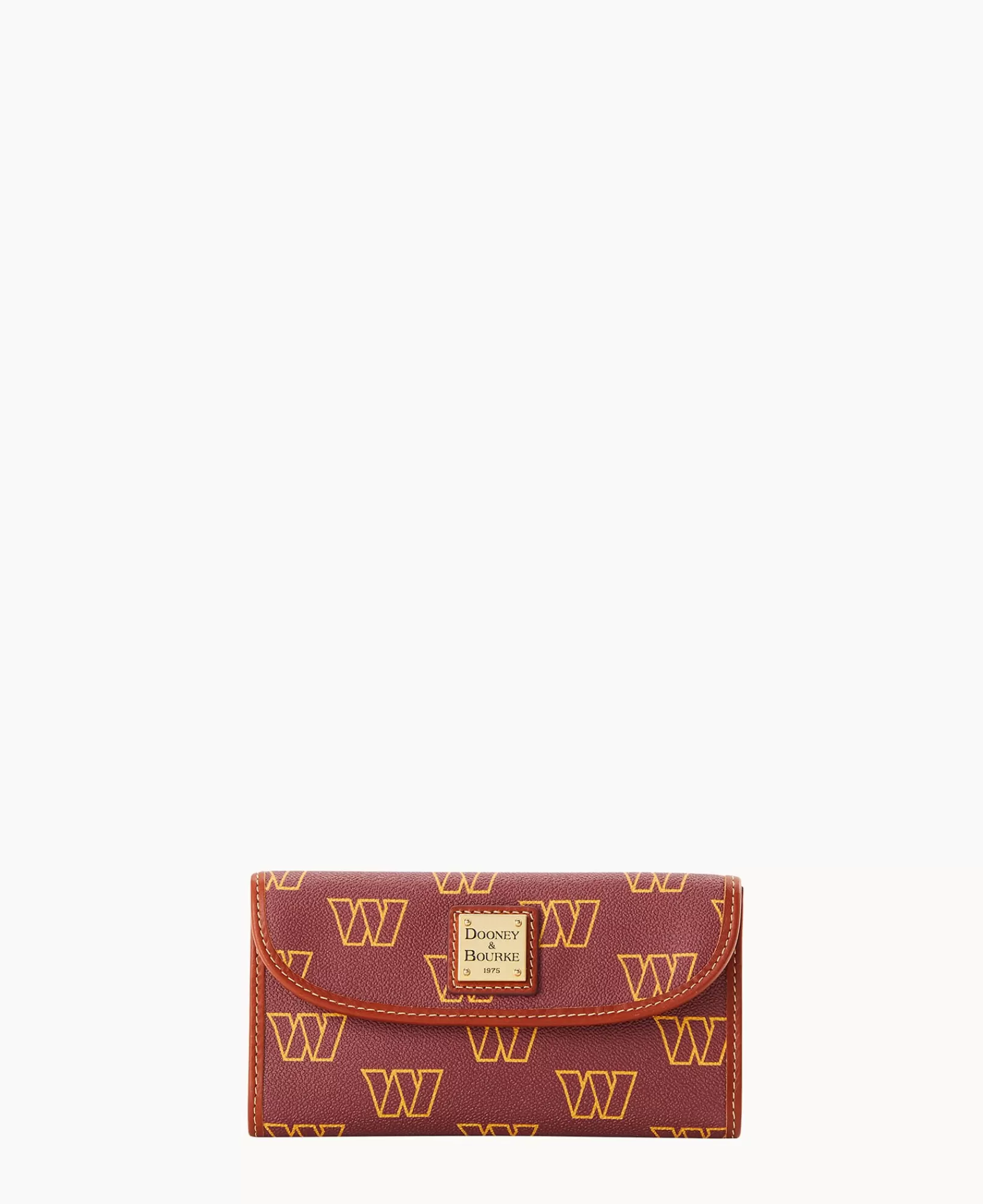 Clutches | Wallets>Dooney & Bourke NFL Washington Continental Clutch Burgundy