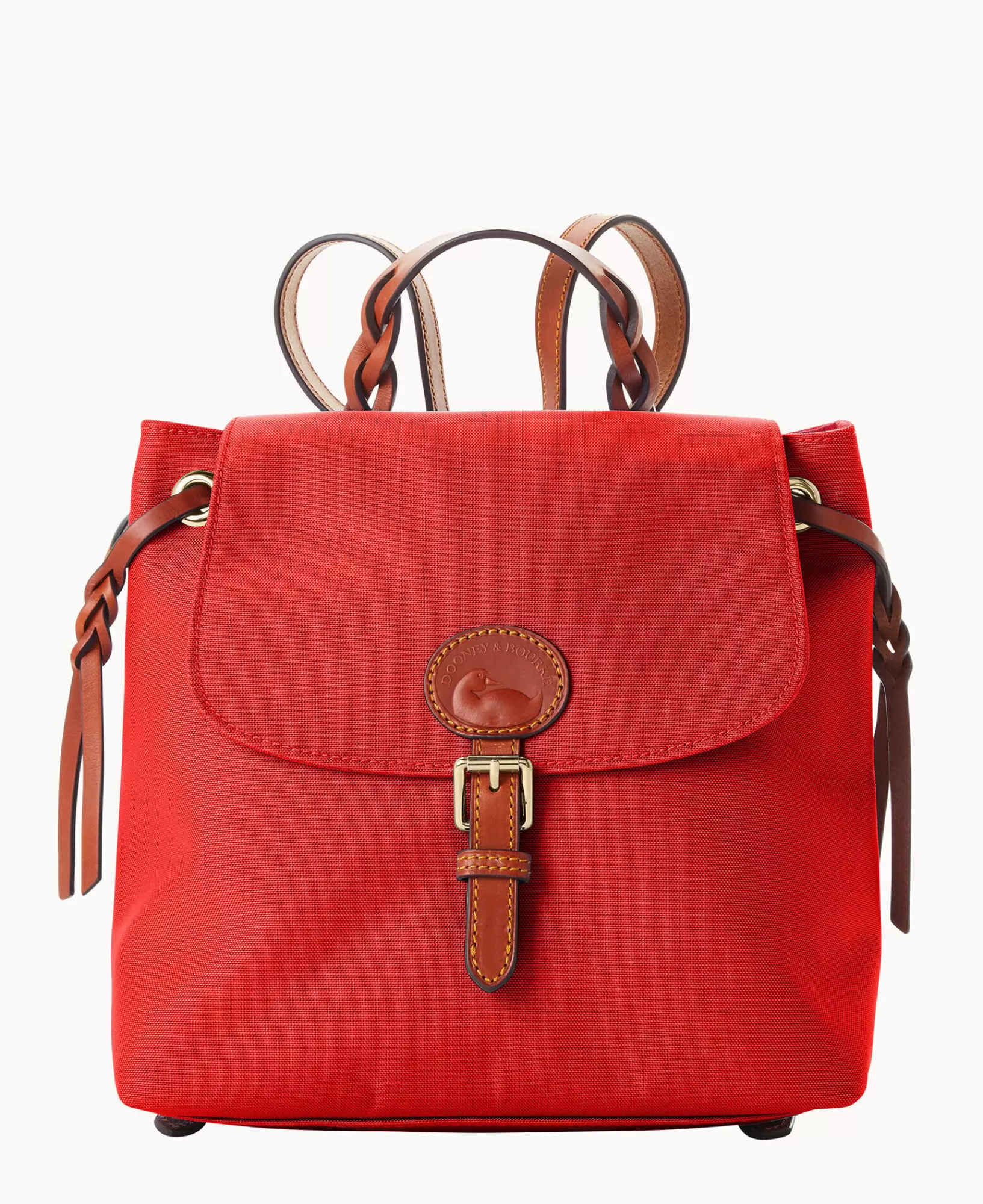 Travel | Backpacks>Dooney & Bourke Nylon Flap Backpack Red