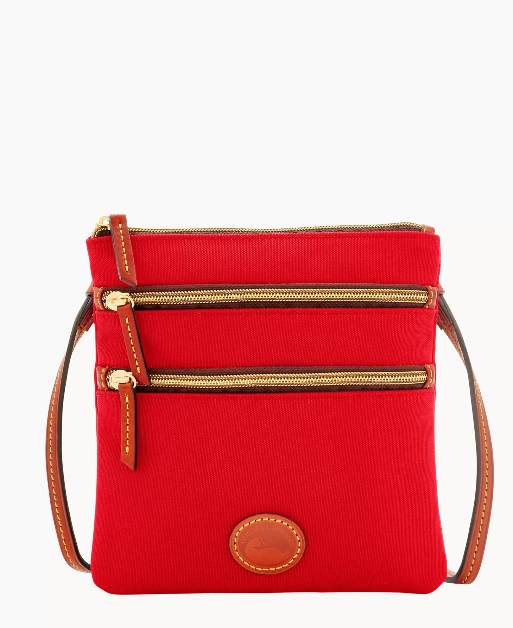 Shoulder Bags | Crossbodies>Dooney & Bourke Nylon North South Triple Zip Red