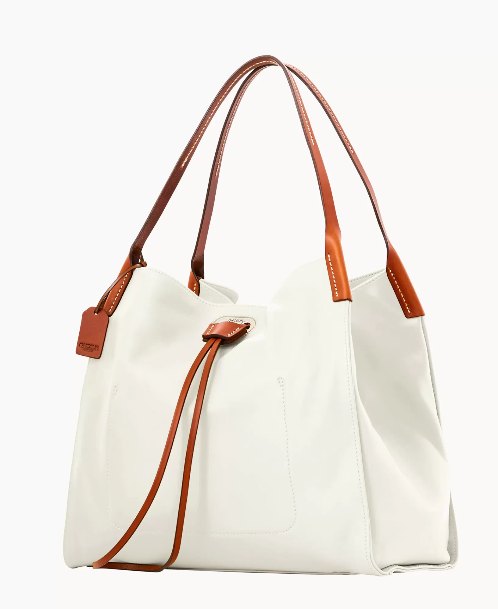 Shoulder Bags>Dooney & Bourke Oncour Elba Full Up Two PureWhite