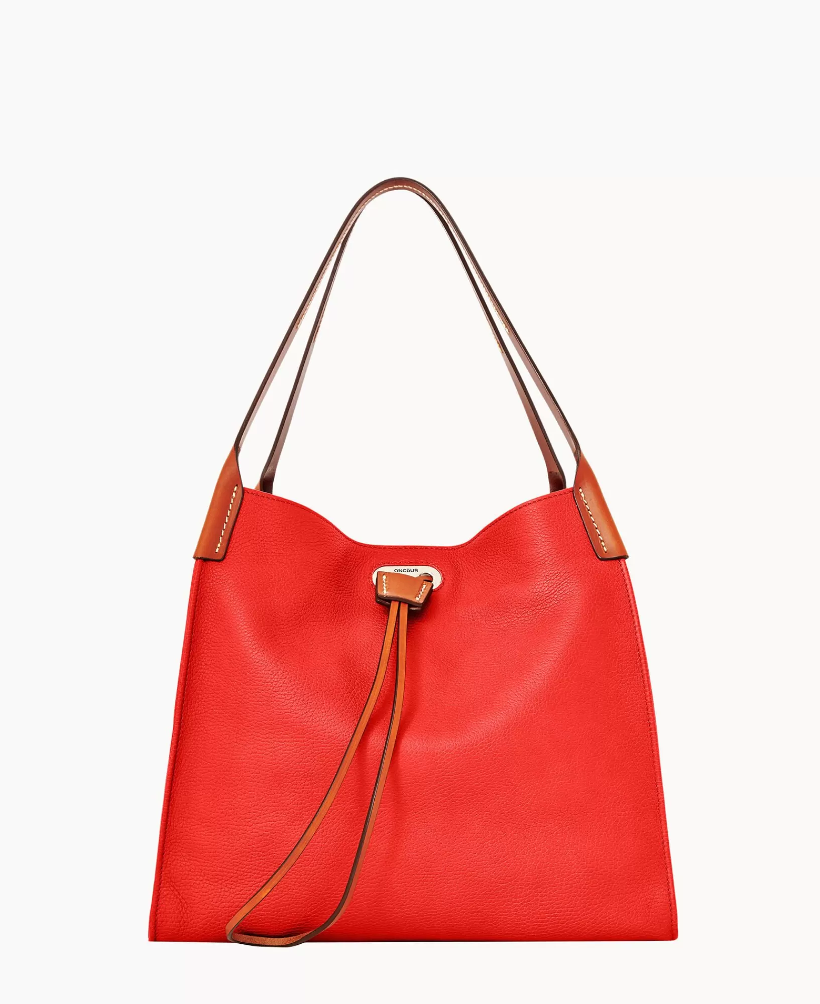 Shoulder Bags>Dooney & Bourke Oncour Roux Pebble Full Up Red