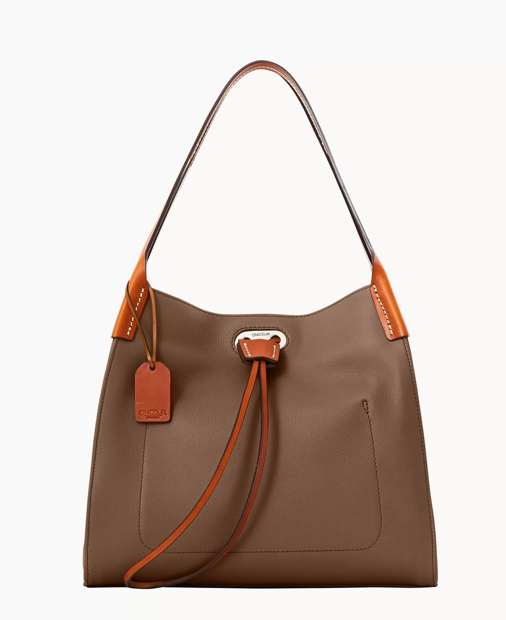 Mini Bags | Shoulder Bags>Dooney & Bourke Oncour Twist Small Full Up DarkTaupe