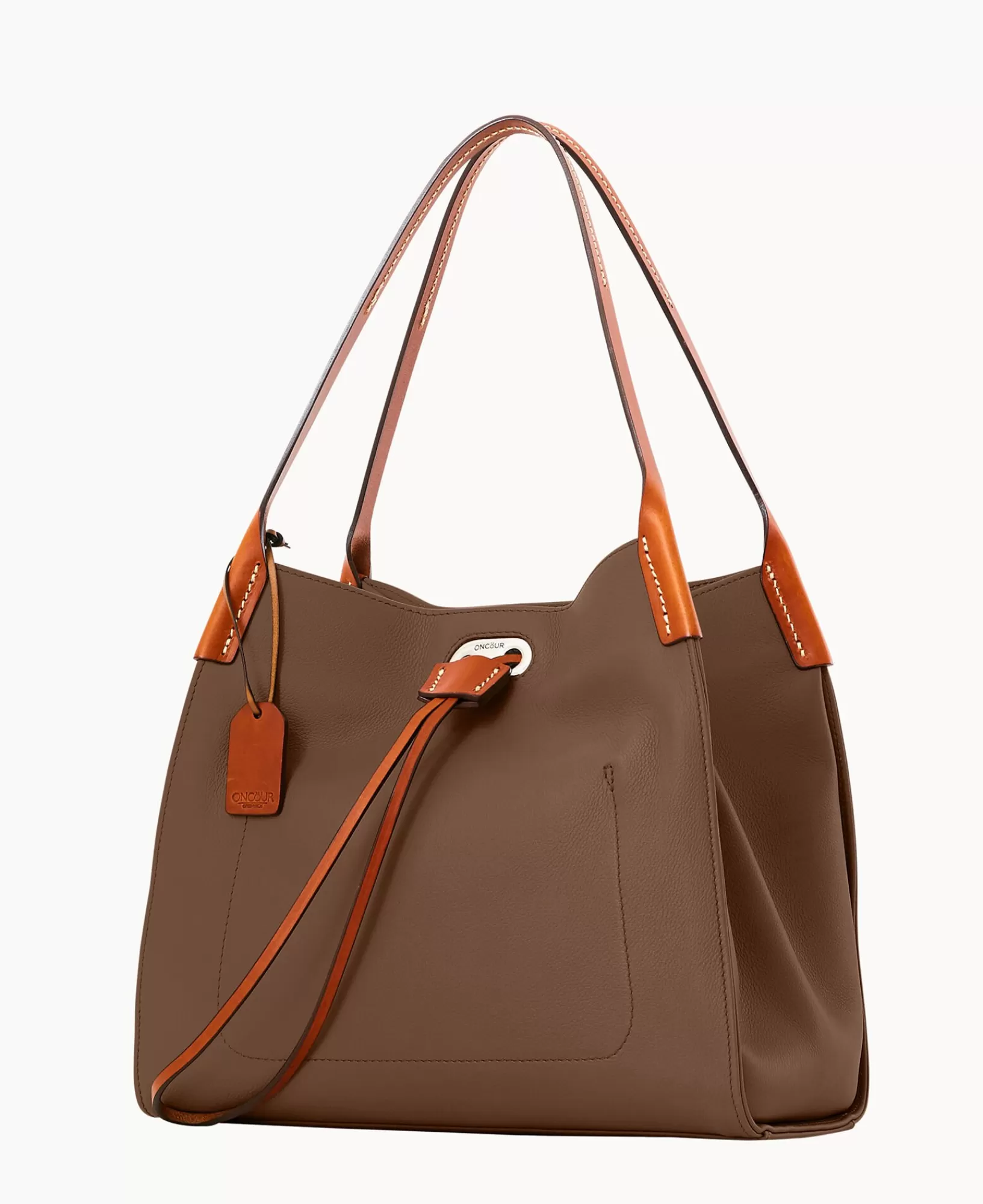 Mini Bags | Shoulder Bags>Dooney & Bourke Oncour Twist Small Full Up DarkTaupe