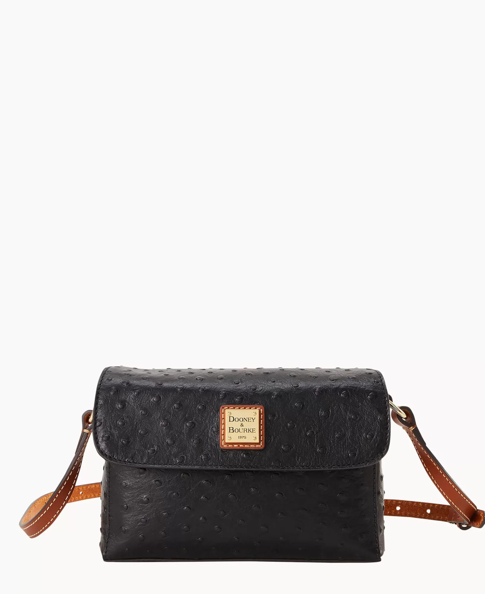 Shoulder Bags | Crossbodies>Dooney & Bourke Ostrich Rena Crossbody Black