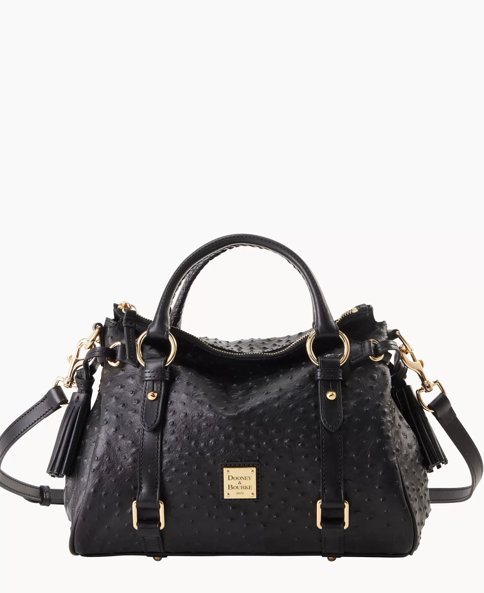 Shoulder Bags | Satchels>Dooney & Bourke Ostrich Satchel Black