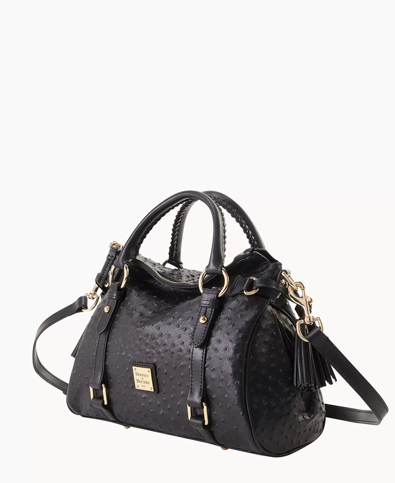 Shoulder Bags | Satchels>Dooney & Bourke Ostrich Satchel Black