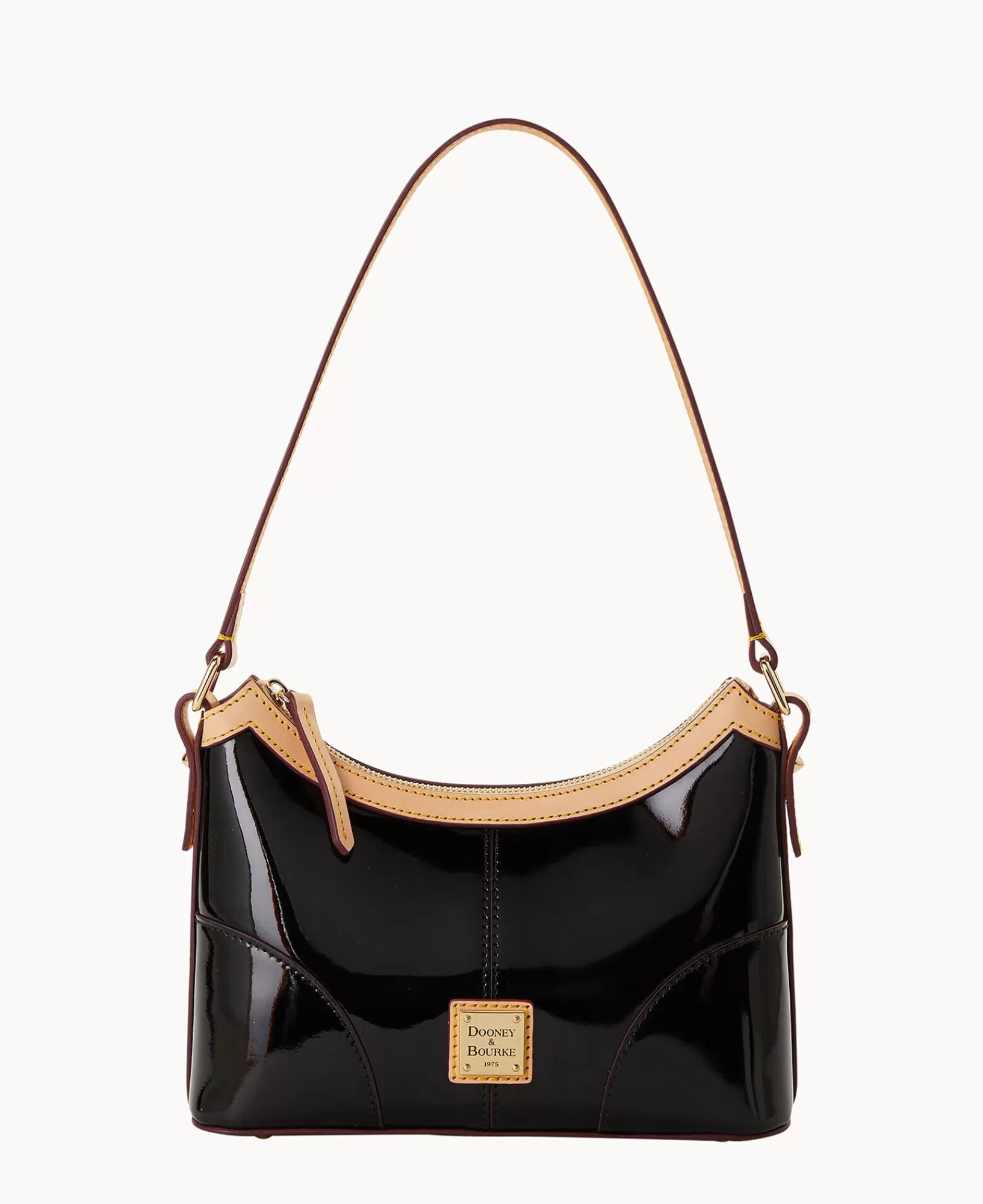 Shoulder Bags>Dooney & Bourke Patent Baguette Black