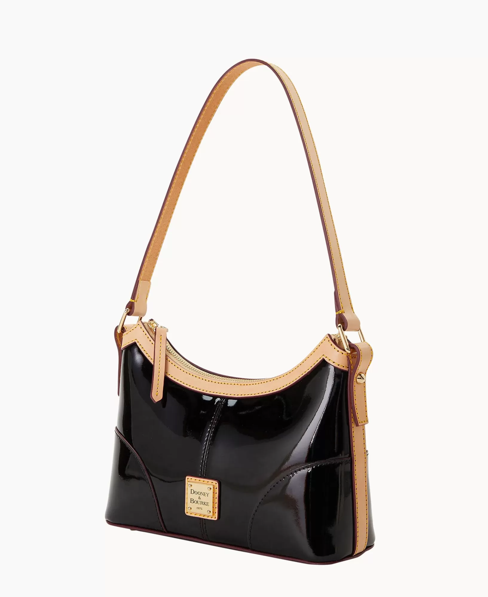 Shoulder Bags>Dooney & Bourke Patent Baguette Black