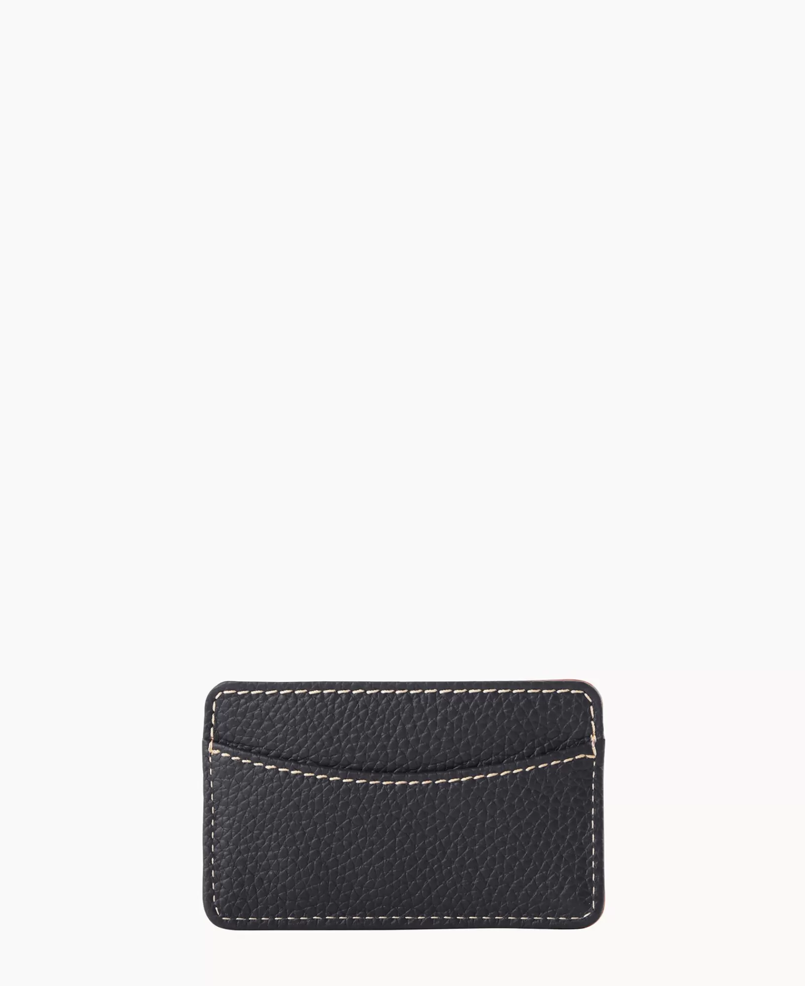 Wallets>Dooney & Bourke Pebble Grain Business Card Case Black