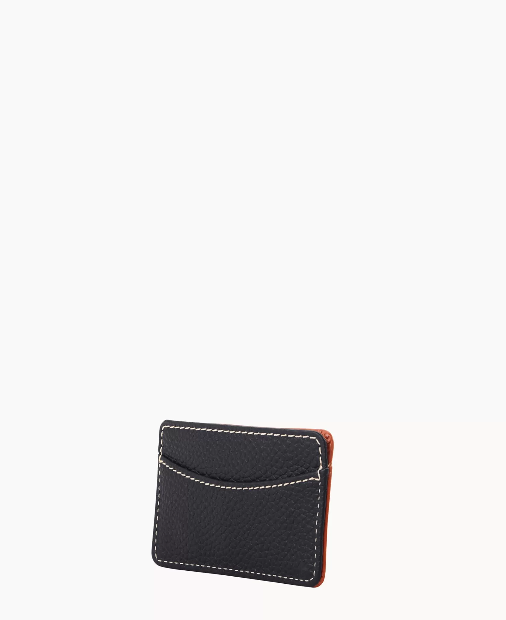 Wallets>Dooney & Bourke Pebble Grain Business Card Case Black