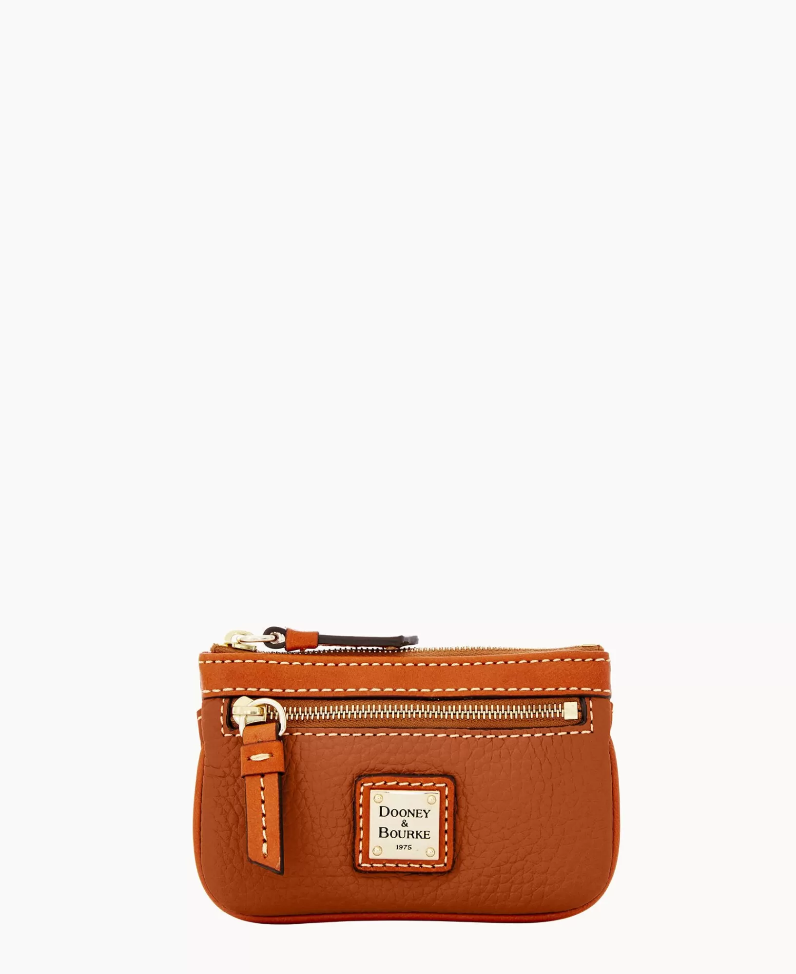 Wallets>Dooney & Bourke Pebble Grain Coin Case Caramel