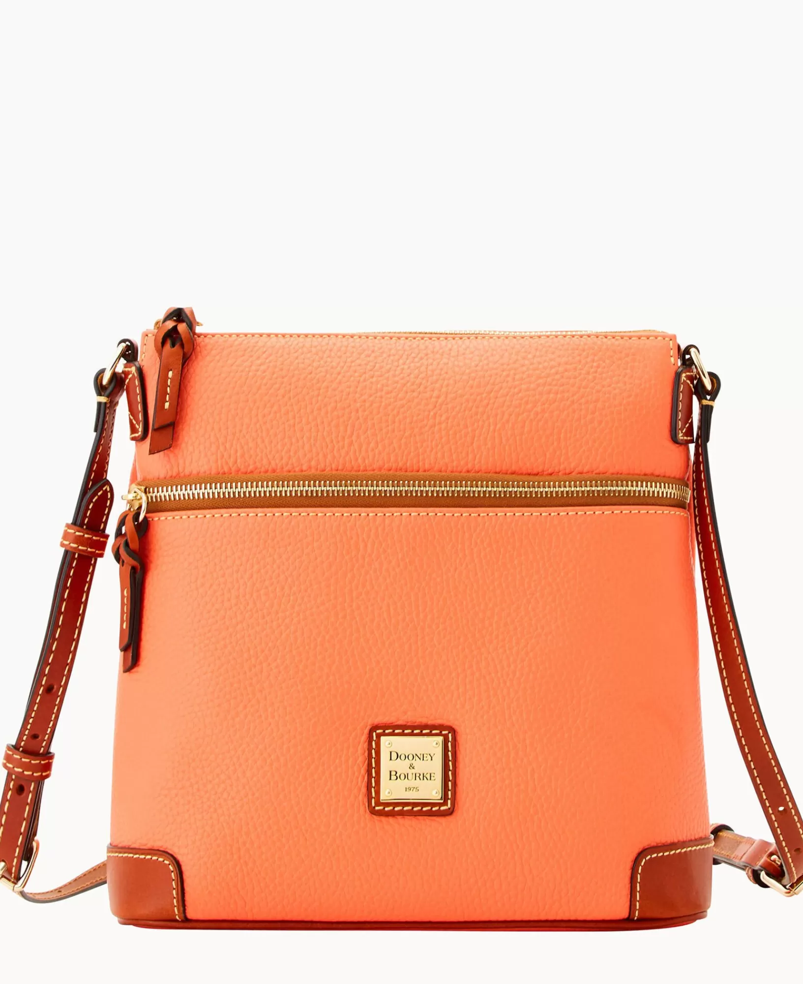 Shoulder Bags | Crossbodies>Dooney & Bourke Pebble Grain Crossbody Coral