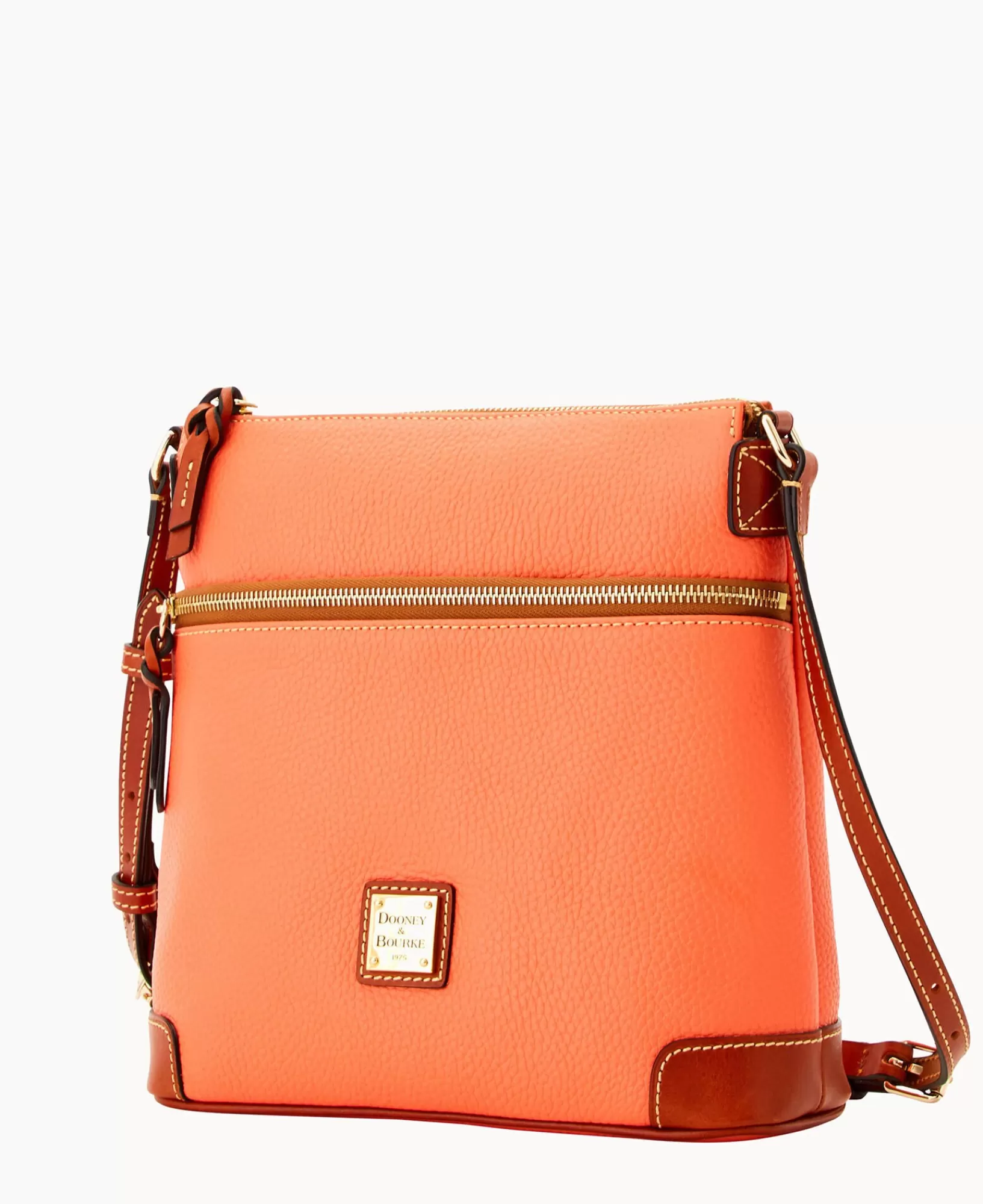 Shoulder Bags | Crossbodies>Dooney & Bourke Pebble Grain Crossbody Coral