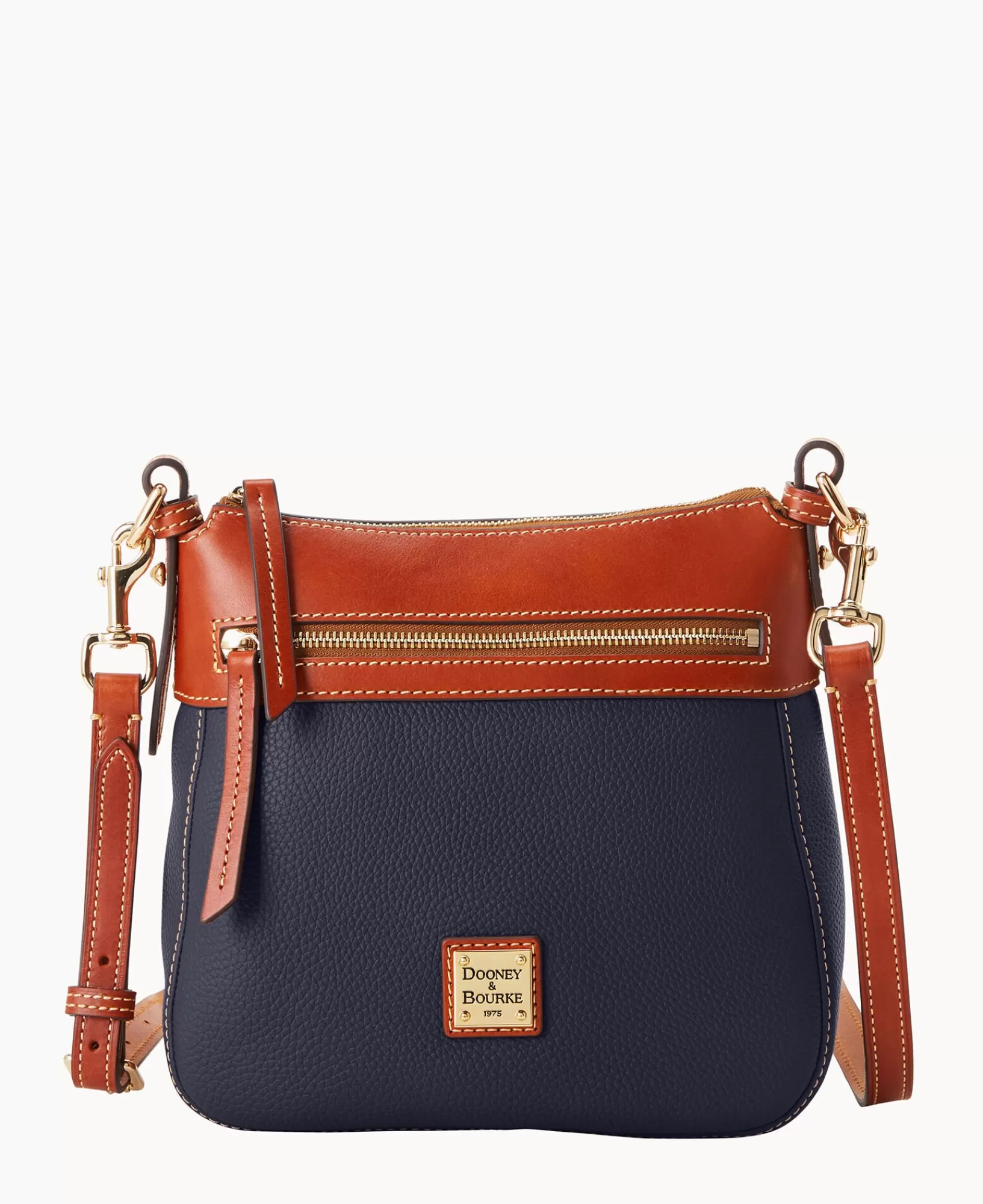 Shoulder Bags | Crossbodies>Dooney & Bourke Pebble Grain Crossbody 25 MidnightBlue