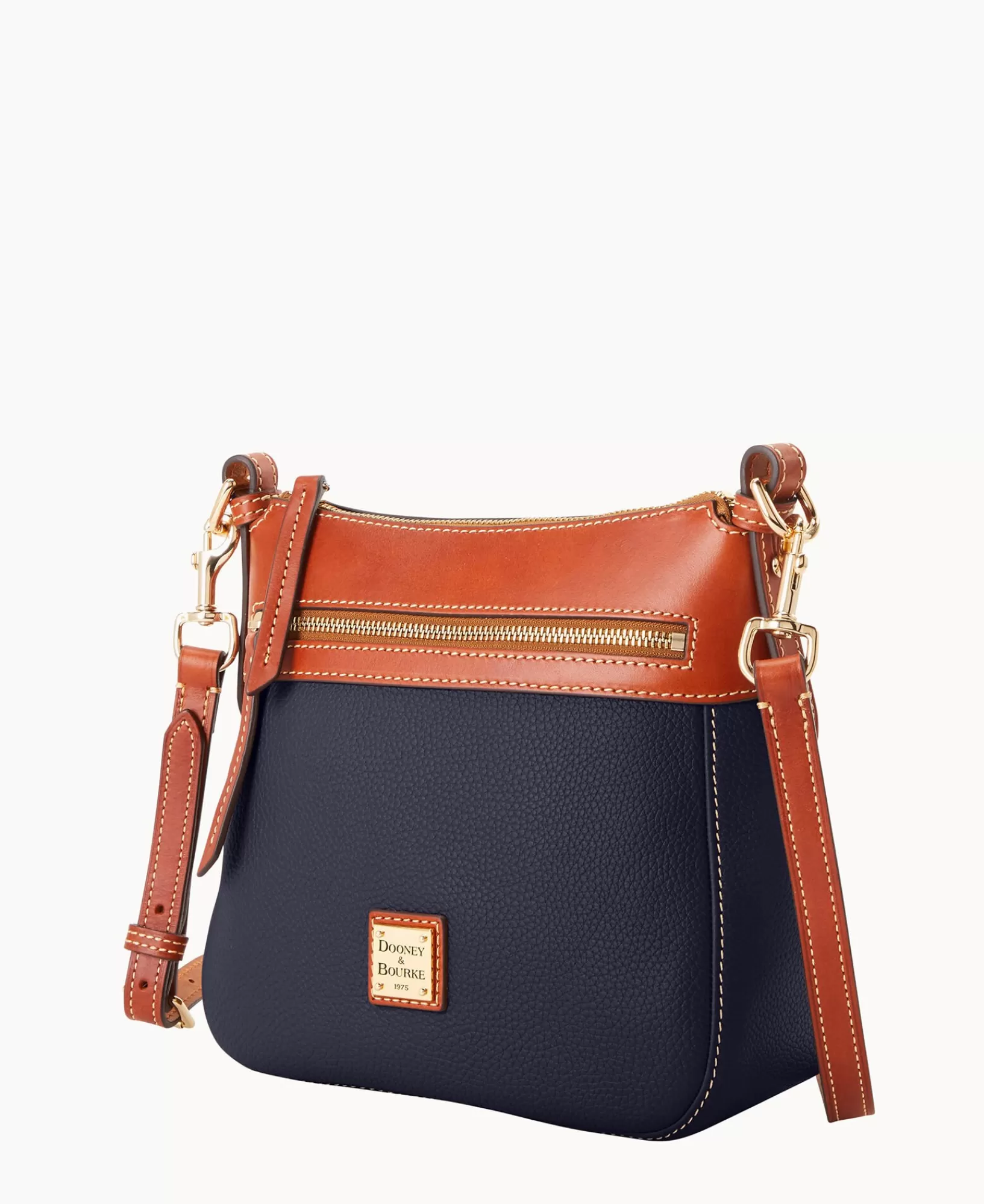 Shoulder Bags | Crossbodies>Dooney & Bourke Pebble Grain Crossbody 25 MidnightBlue