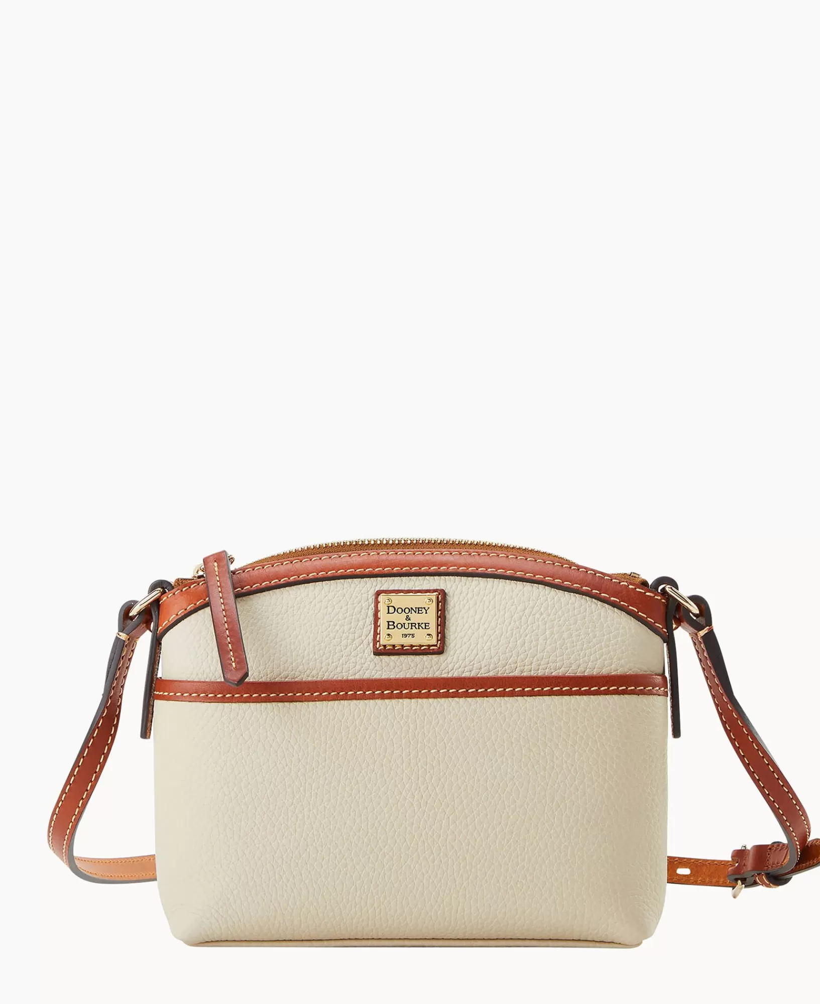 Shoulder Bags | Crossbodies>Dooney & Bourke Pebble Grain Domed Crossbody Bone