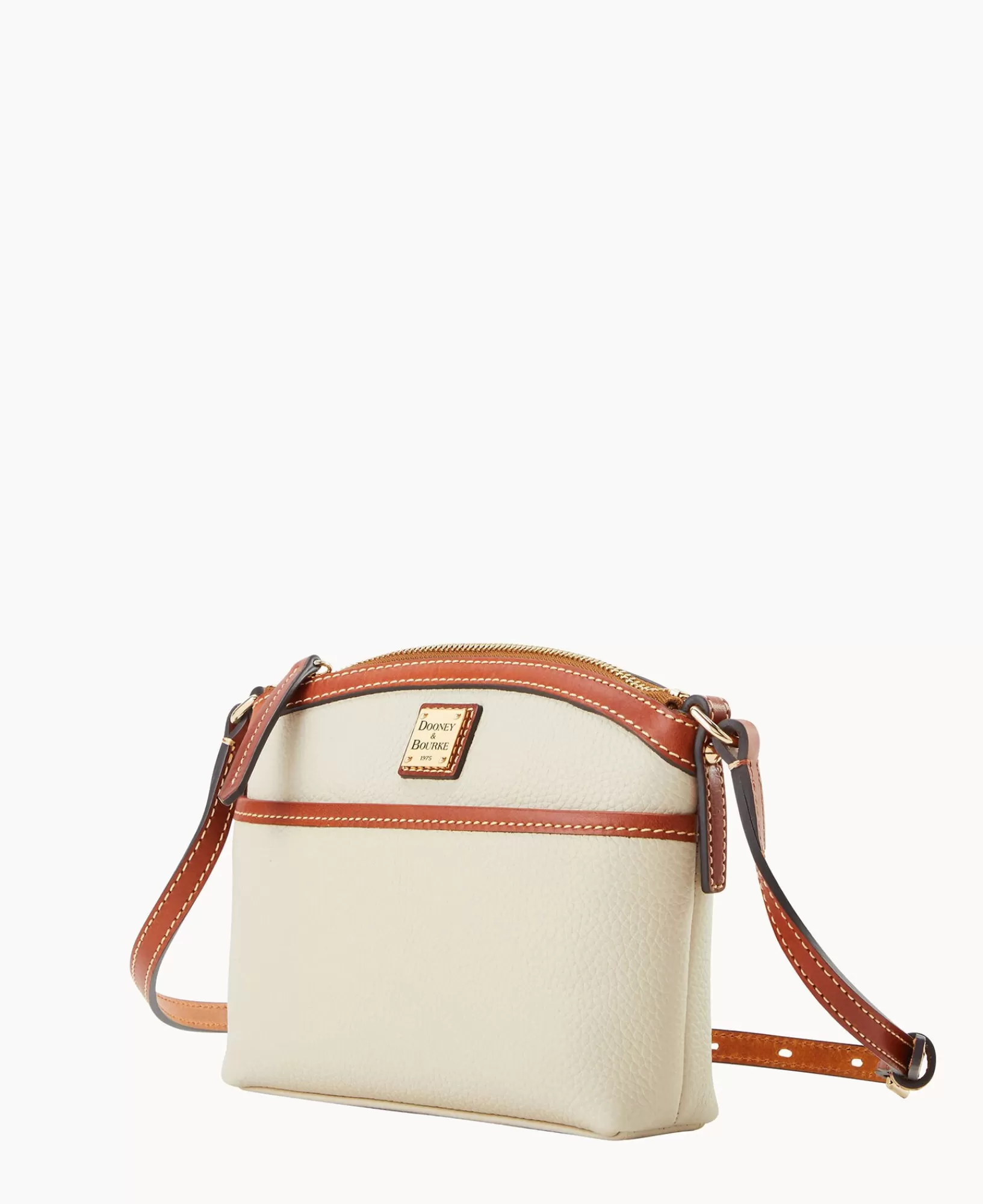 Shoulder Bags | Crossbodies>Dooney & Bourke Pebble Grain Domed Crossbody Bone