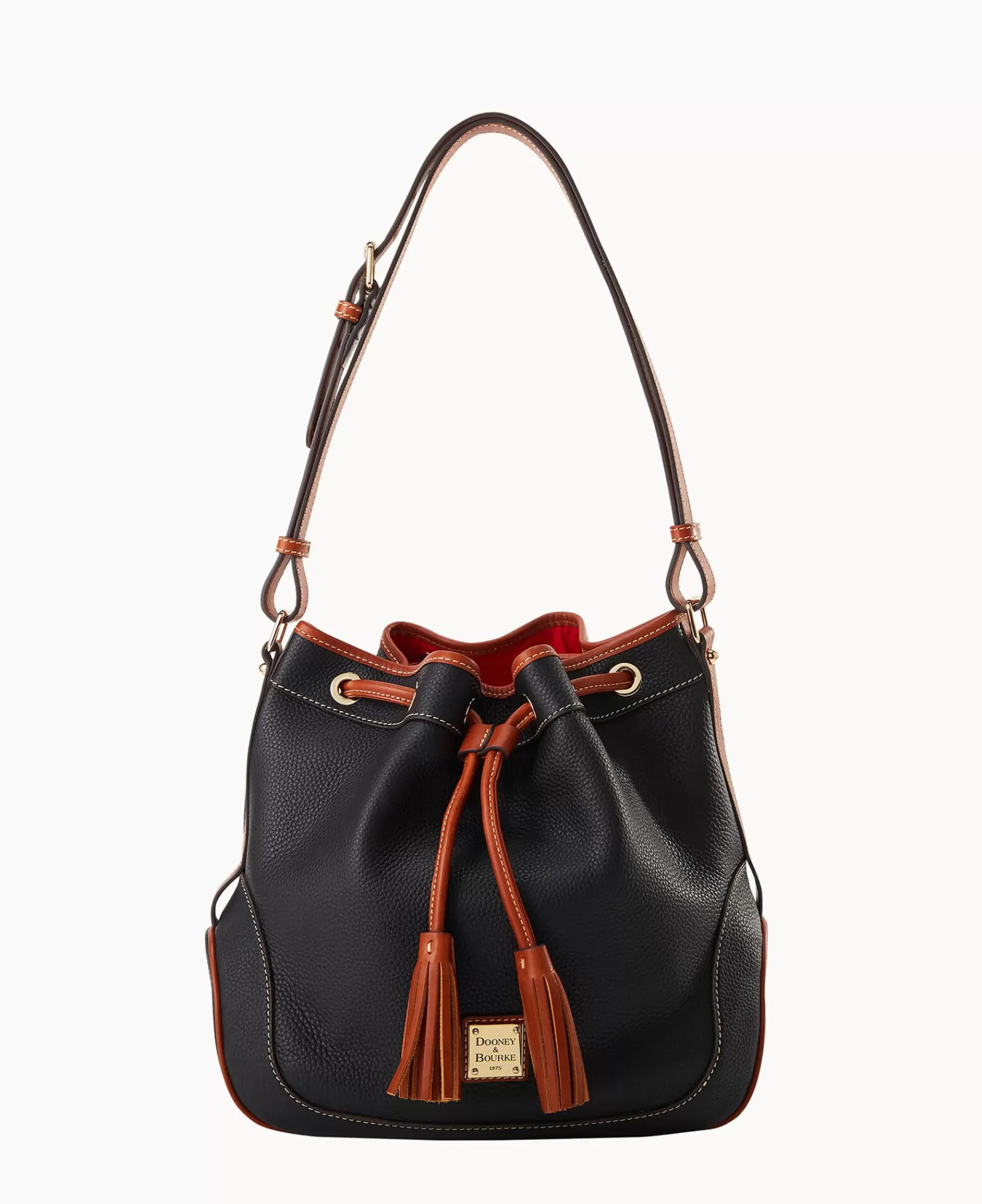 Shoulder Bags>Dooney & Bourke Pebble Grain Drawstring BlackBlack