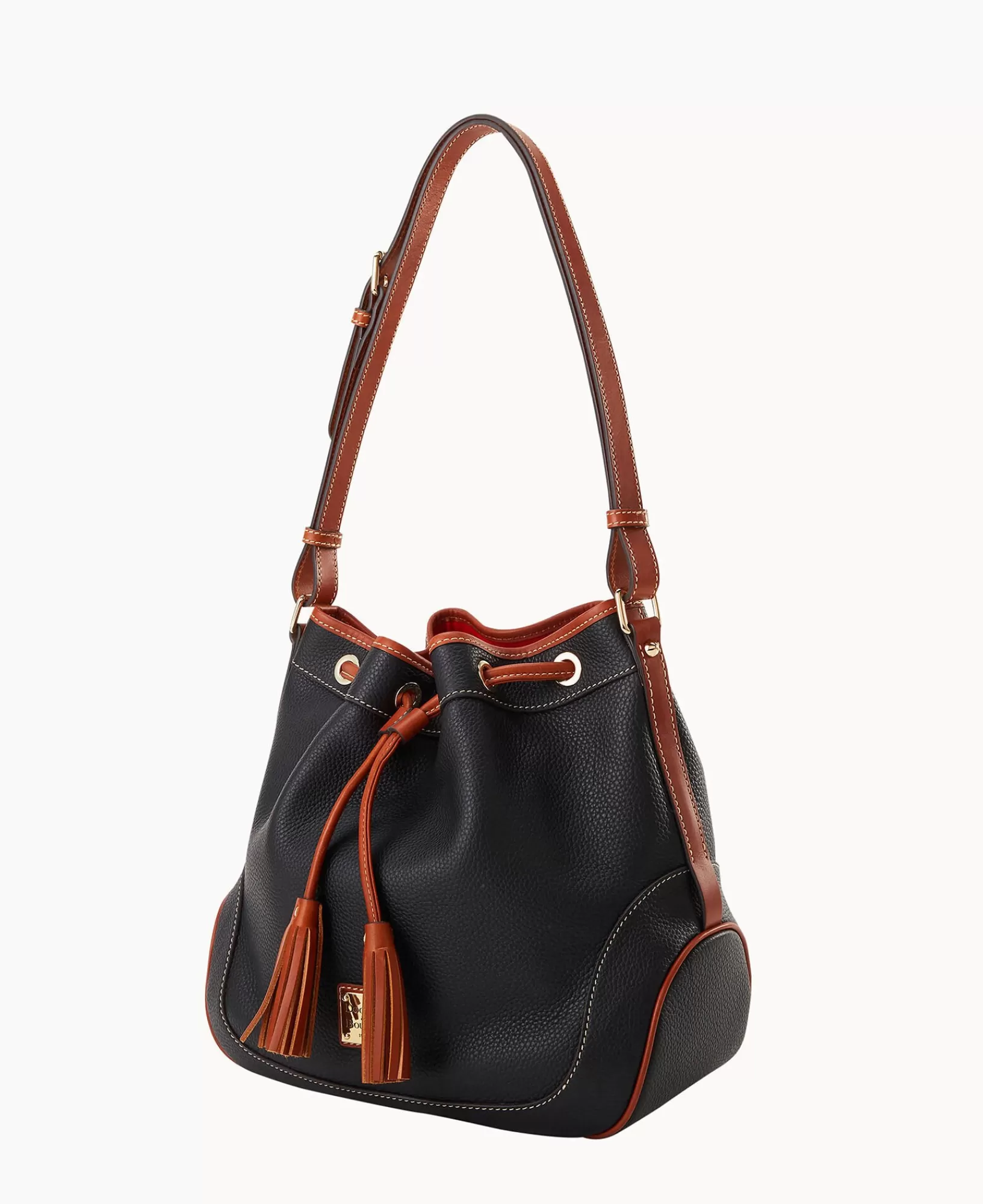 Shoulder Bags>Dooney & Bourke Pebble Grain Drawstring BlackBlack