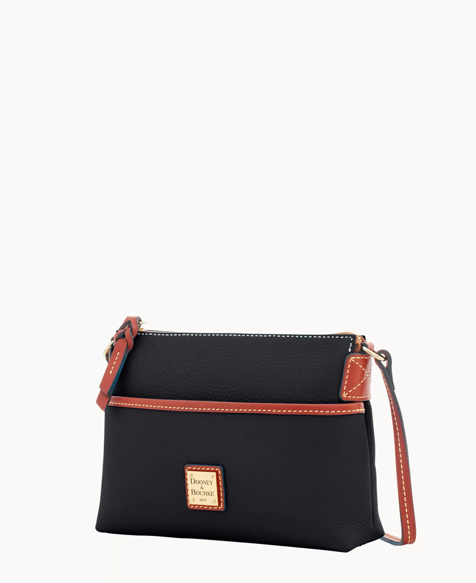 Shoulder Bags | Crossbodies>Dooney & Bourke Pebble Grain Ginger Crossbody Black