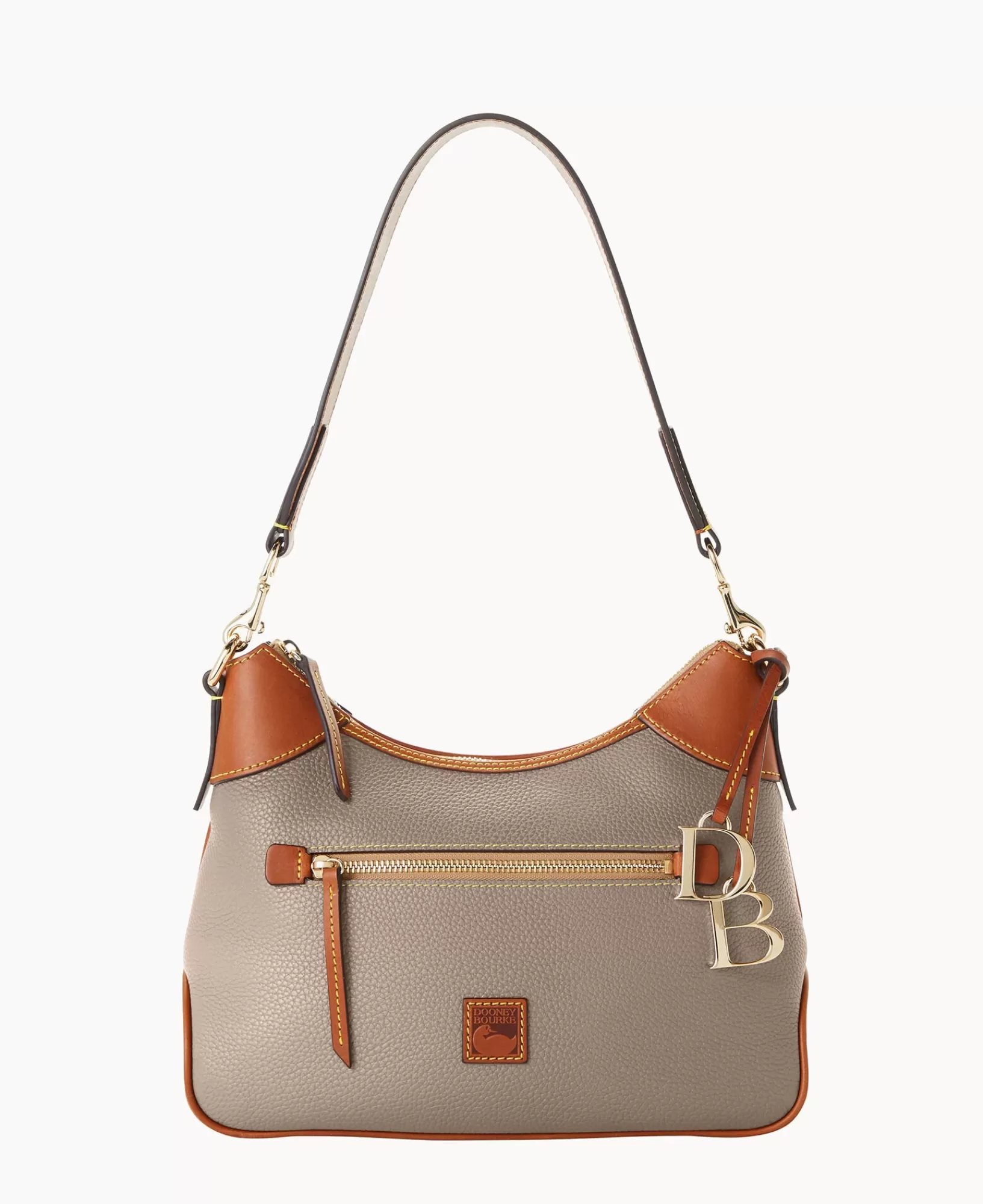 Shoulder Bags>Dooney & Bourke Pebble Grain Hobo Taupe