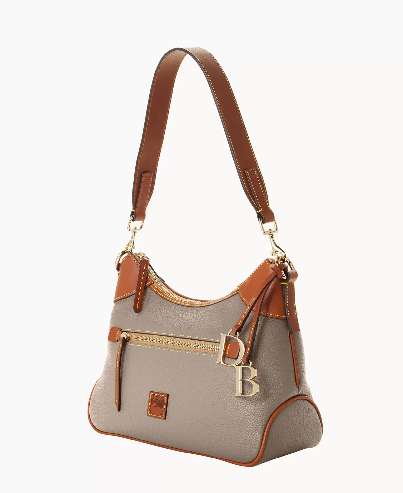 Shoulder Bags>Dooney & Bourke Pebble Grain Hobo Taupe