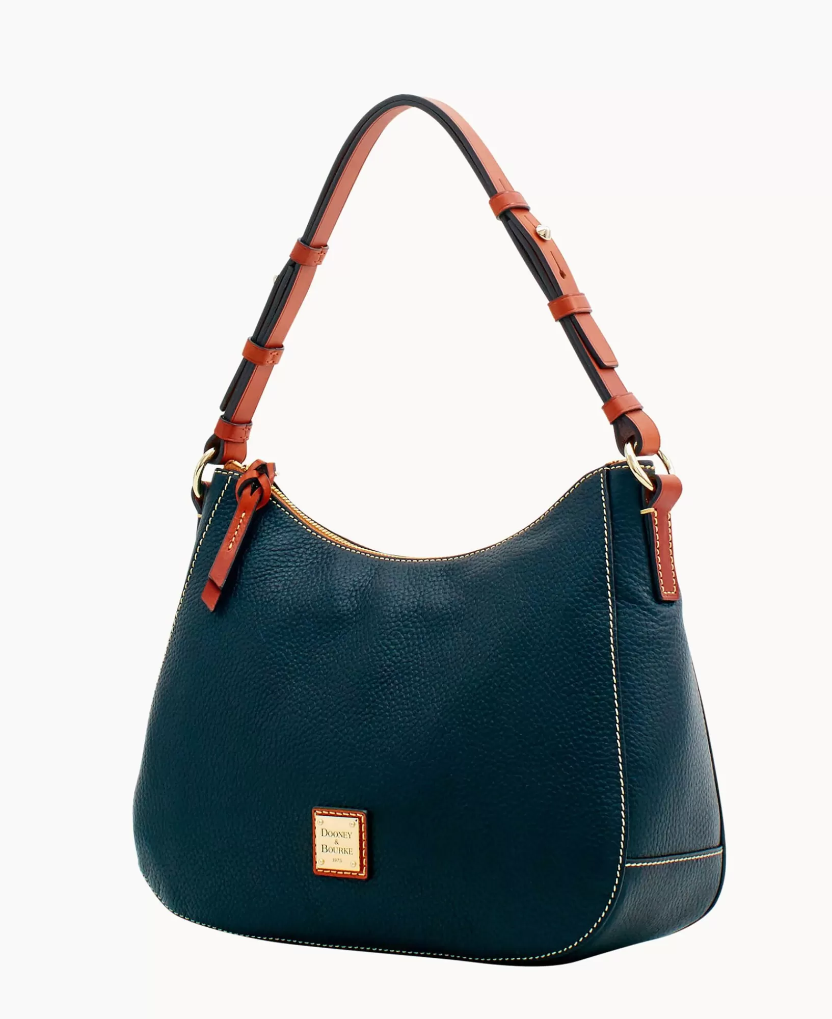 Shoulder Bags>Dooney & Bourke Pebble Grain Kiley Hobo Black