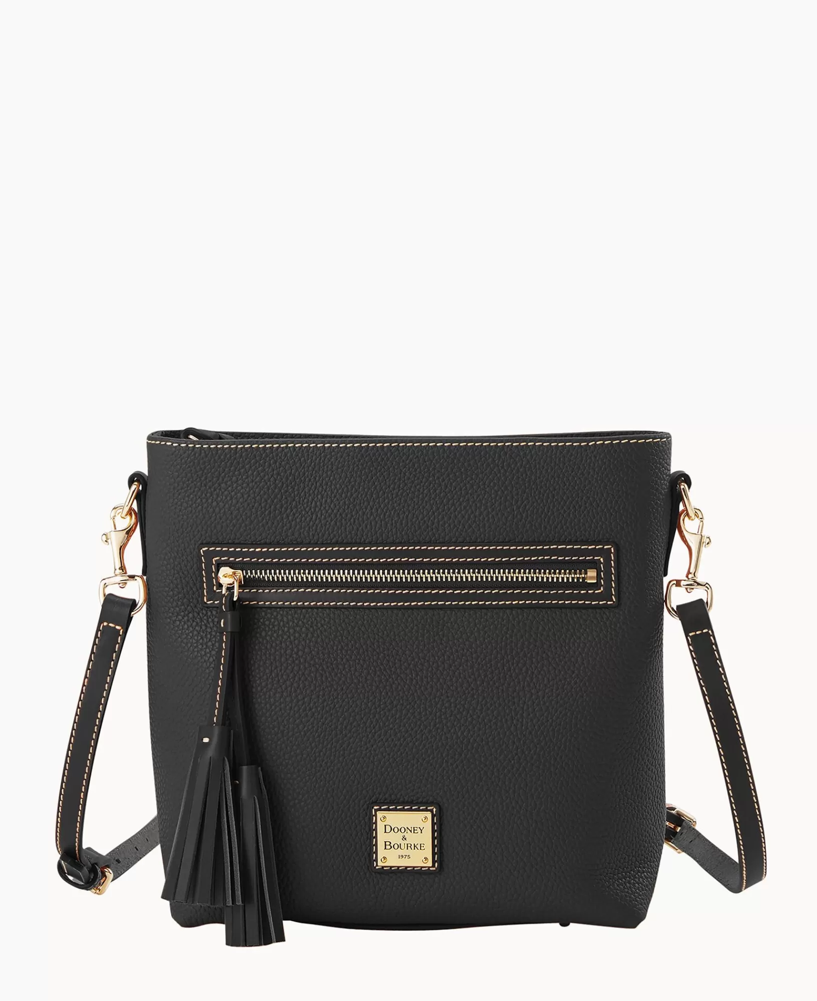 Shoulder Bags | Crossbodies>Dooney & Bourke Pebble Grain Lani Crossbody BlackBlack