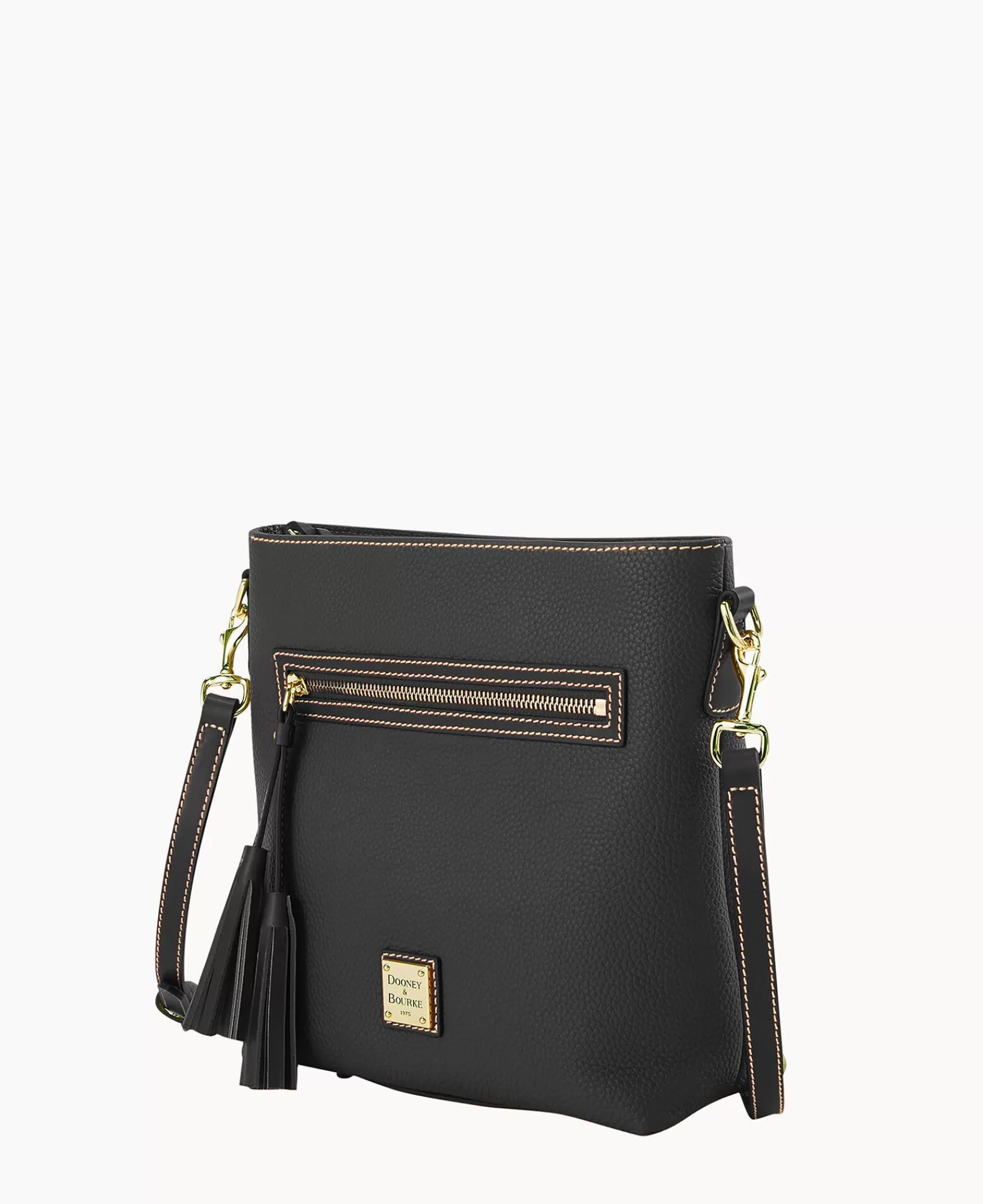 Shoulder Bags | Crossbodies>Dooney & Bourke Pebble Grain Lani Crossbody BlackBlack