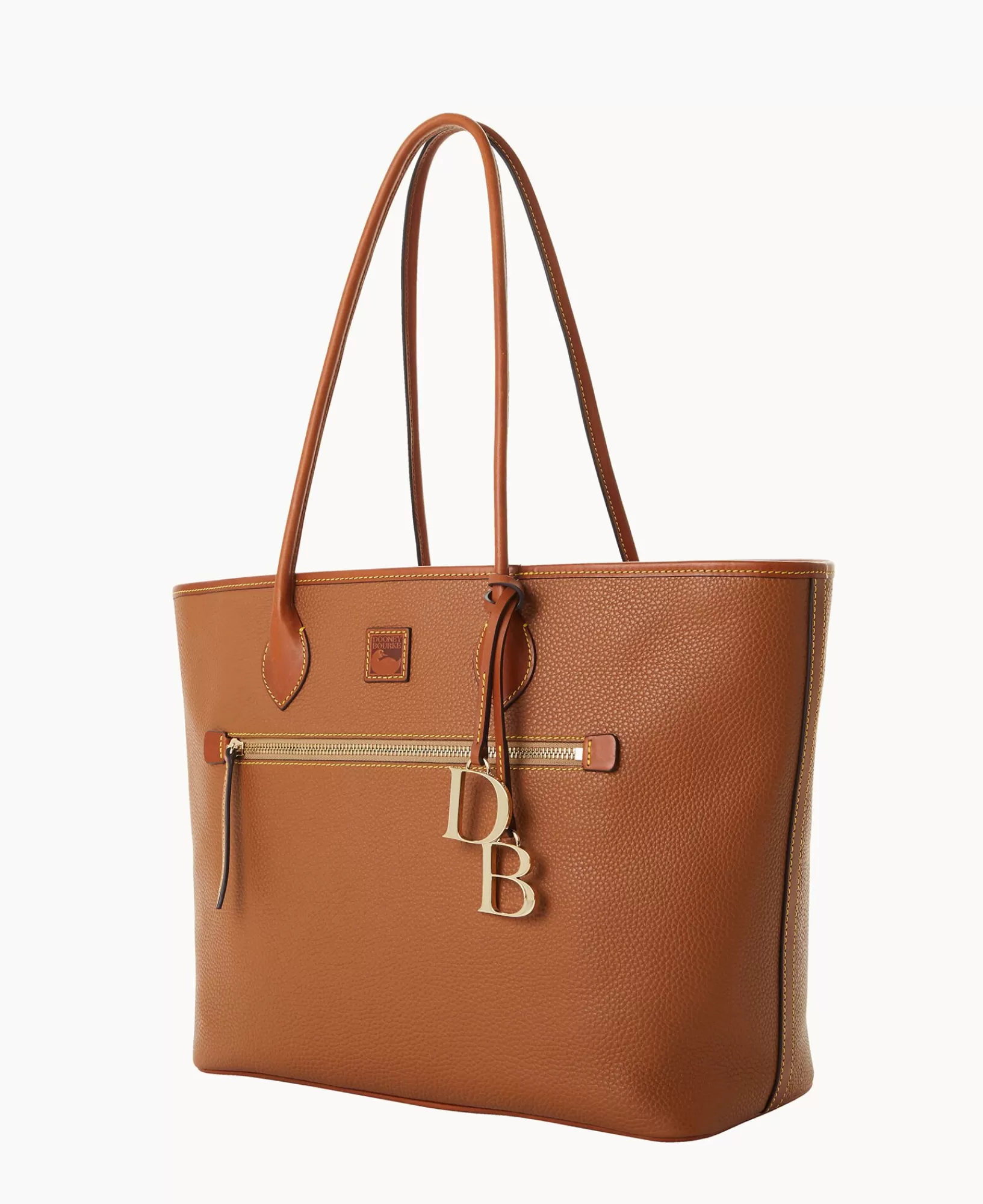 Travel | Shoulder Bags>Dooney & Bourke Pebble Grain Large Tote Caramel