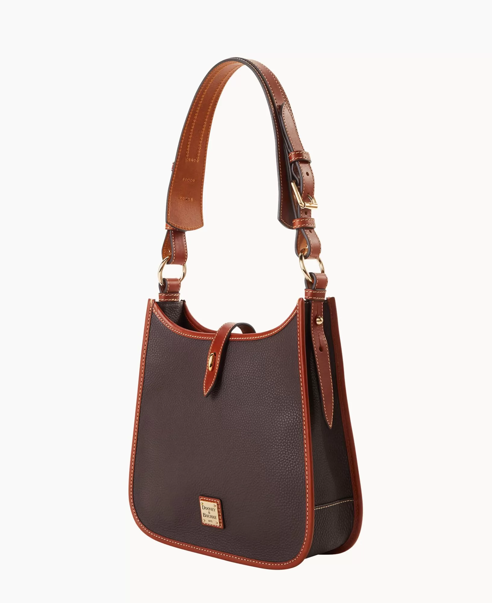 Shoulder Bags>Dooney & Bourke Pebble Grain Messenger BrownTmoro