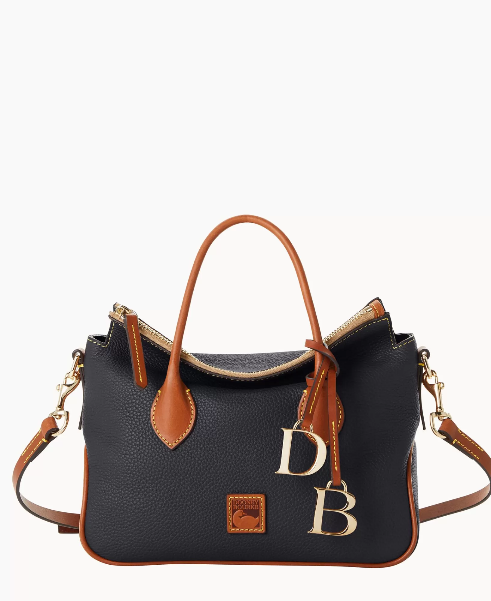 Shoulder Bags | Satchels>Dooney & Bourke Pebble Grain Satchel Black